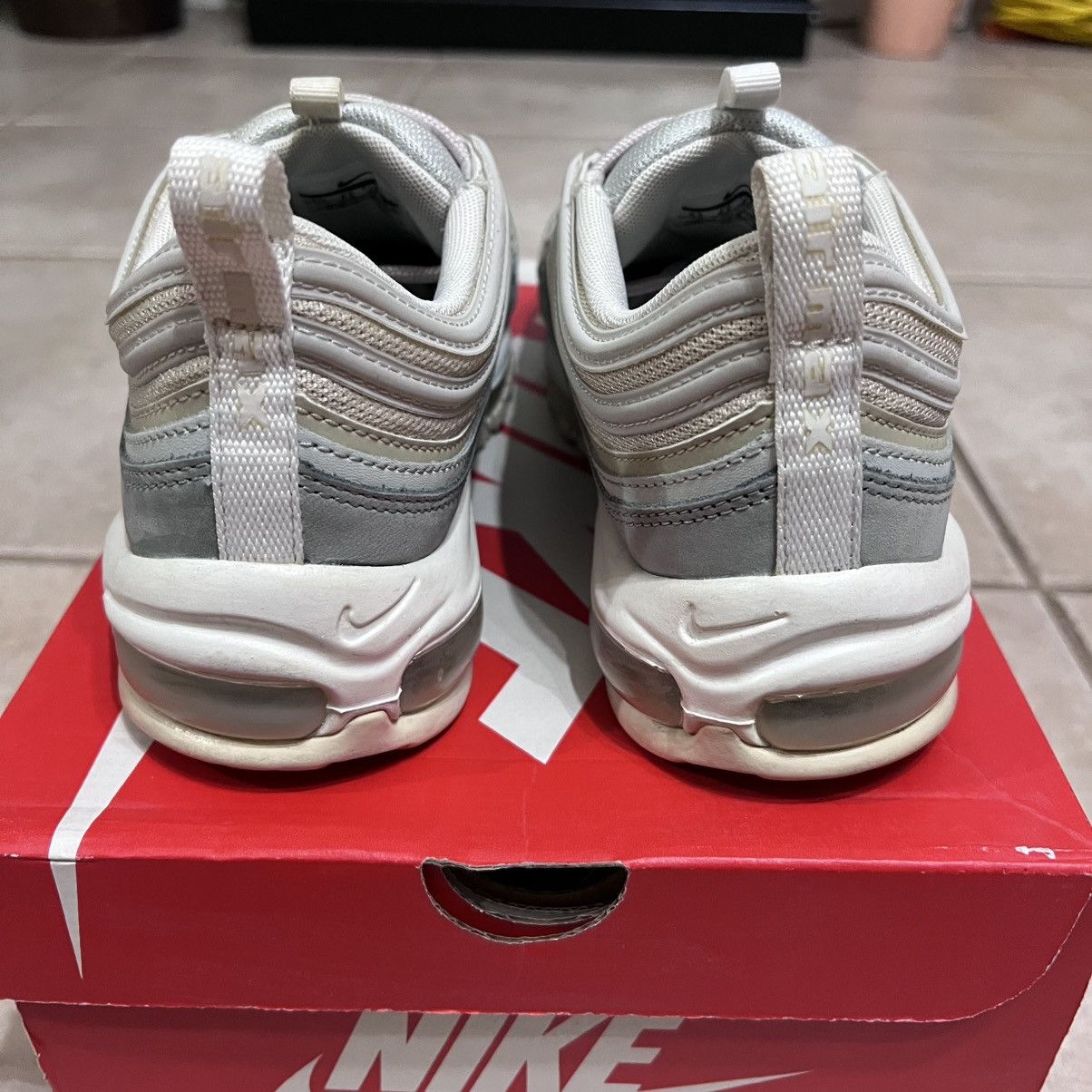 Nike Size 9.5 - Nike Air Max 97 Premium Light Pumice 312834004 AM Size US 9.5 / EU 42-43 - 5 Thumbnail