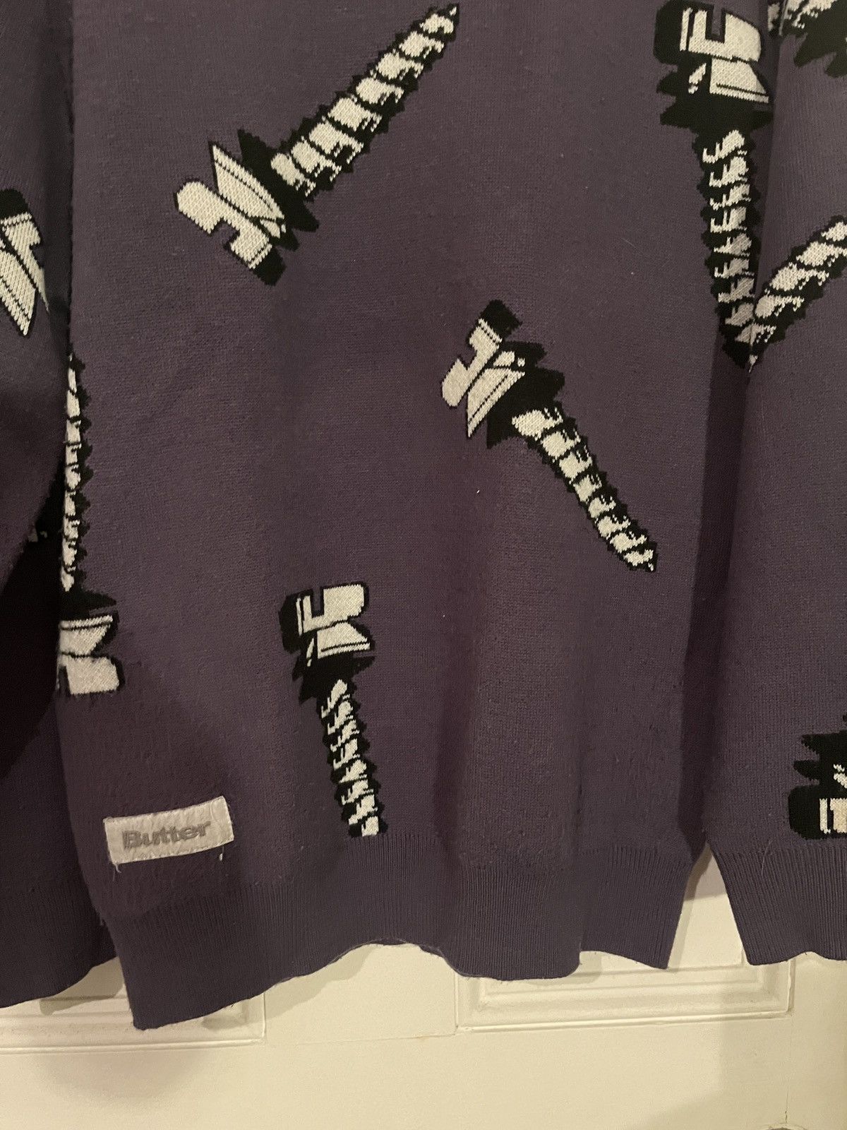 Butter Goods Butter goods screw knit sweater (dusk purple) Size US M / EU 48-50 / 2 - 4 Thumbnail