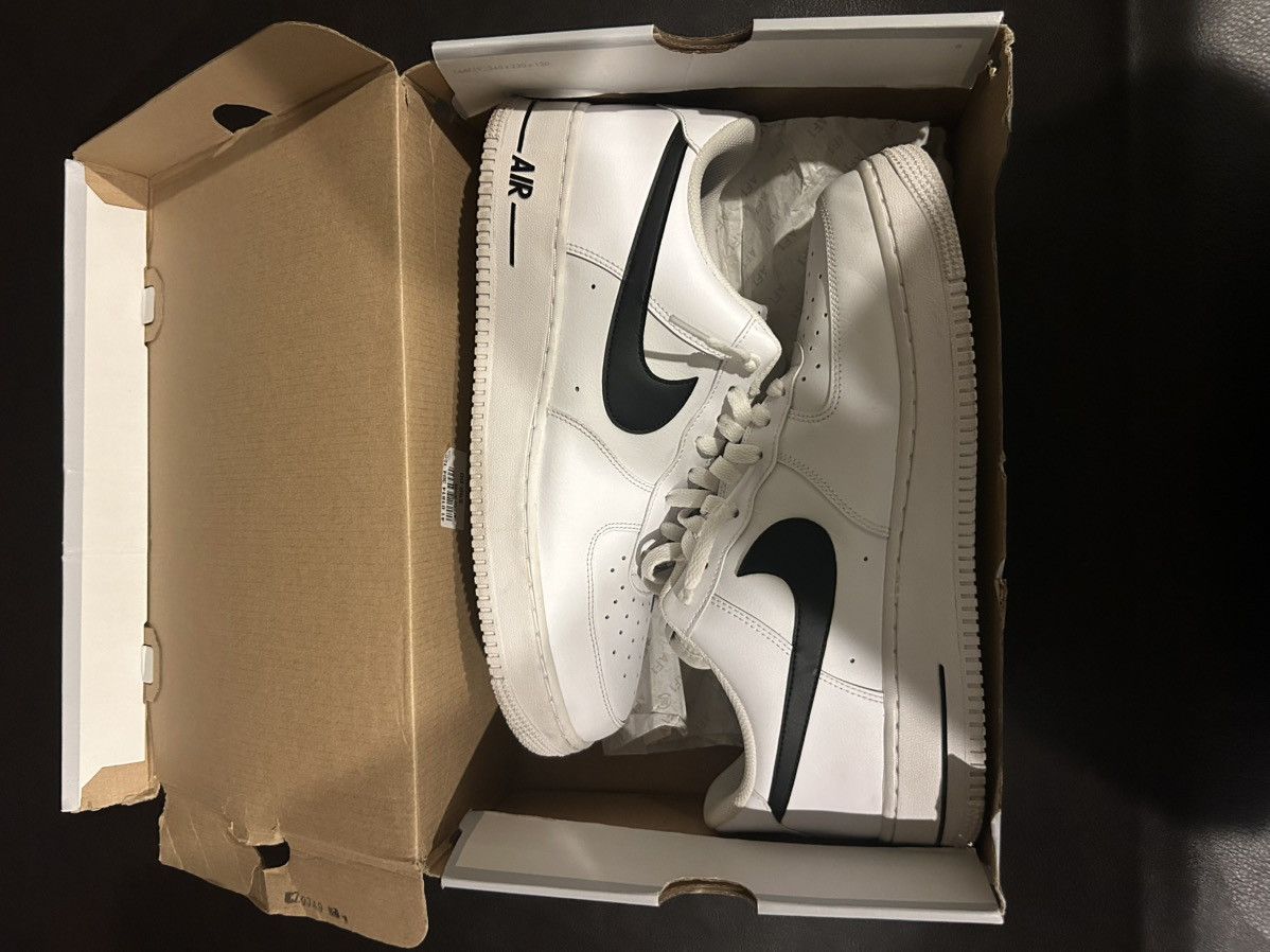 Nike Airforce 1 Black and White Size US 12 / EU 45 - 4 Thumbnail
