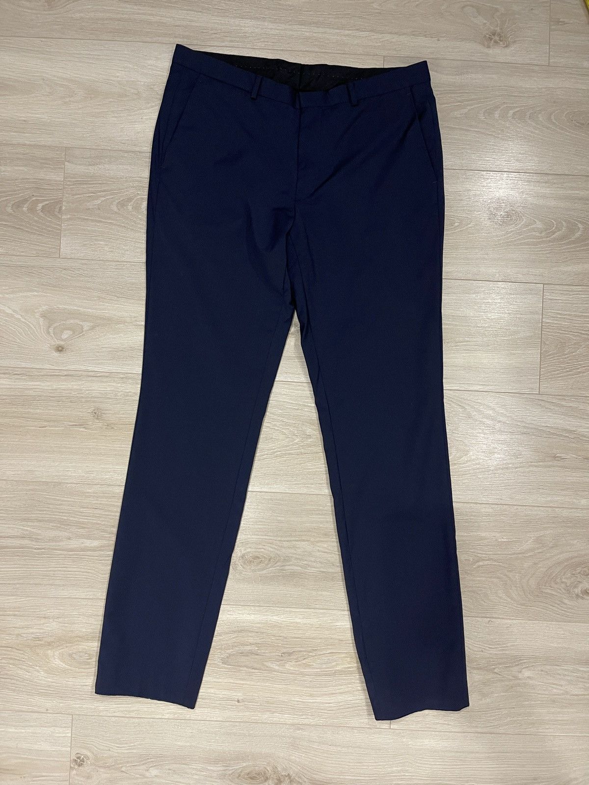 Hugo Boss HUGO BOSS men’s trousers classic wool dark blue pants Size 42L - 5 Thumbnail