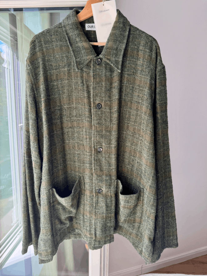 Our Legacy Haven Jacket Seaweed Sparse Check Relaxed 54 Size US L / EU 52-54 / 3 - 1 Thumbnail