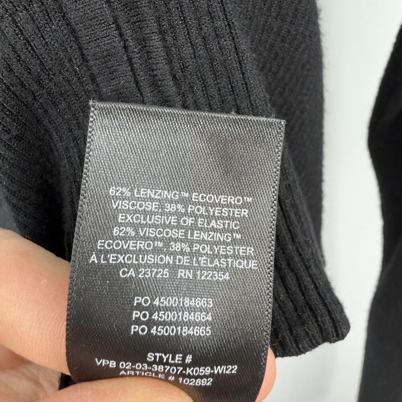 Other Sunday Best Black Ribbed Zip Up Hoodie Cropped Cardigan Size S / US 4 / IT 40 - 5 Thumbnail