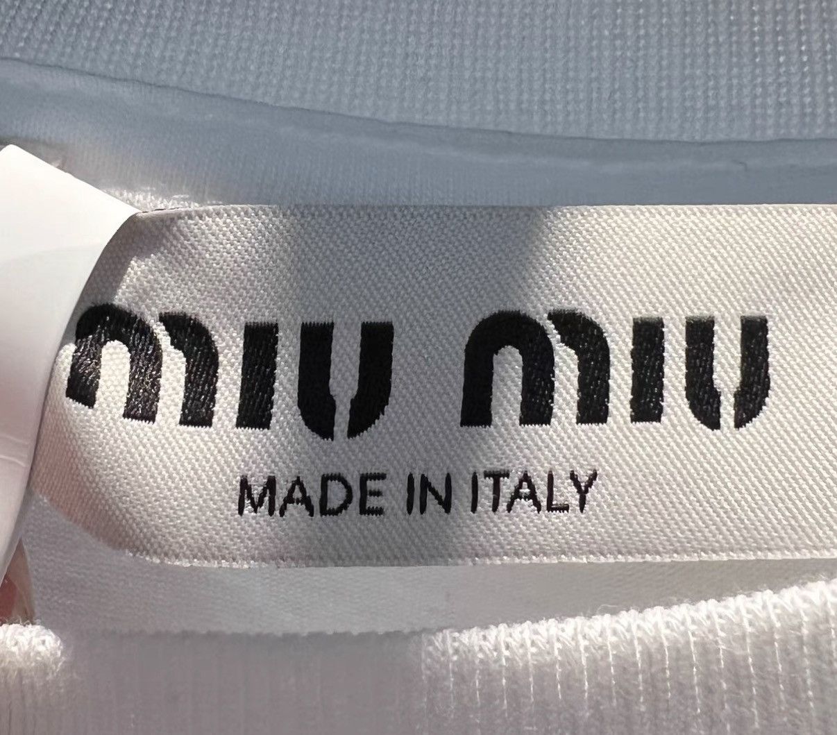 Miu Miu Miu Miu New White Chest Logo Long Sleeve Top Size US XS / EU 42 / 0 - 4 Thumbnail