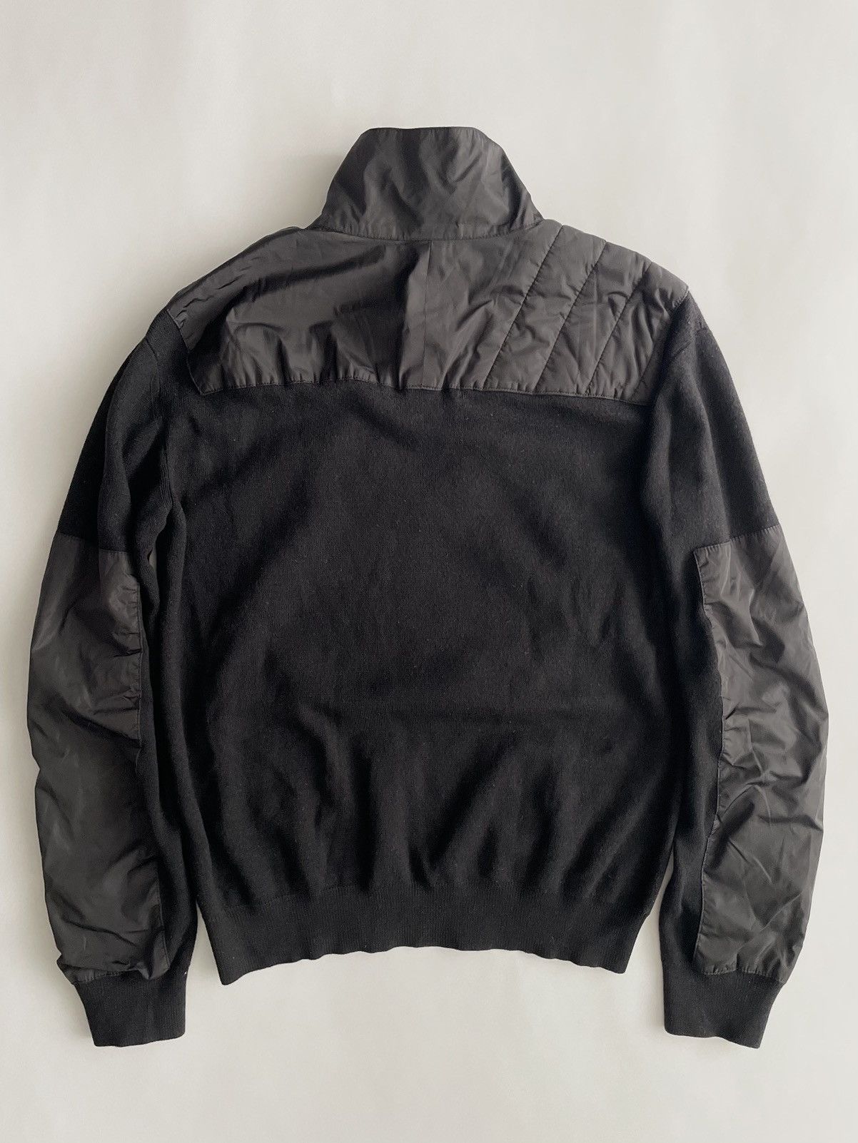 Prada Prada 2000’s Double Collar Nylon Wool Sweater Size US M / EU 48-50 / 2 - 3 Thumbnail