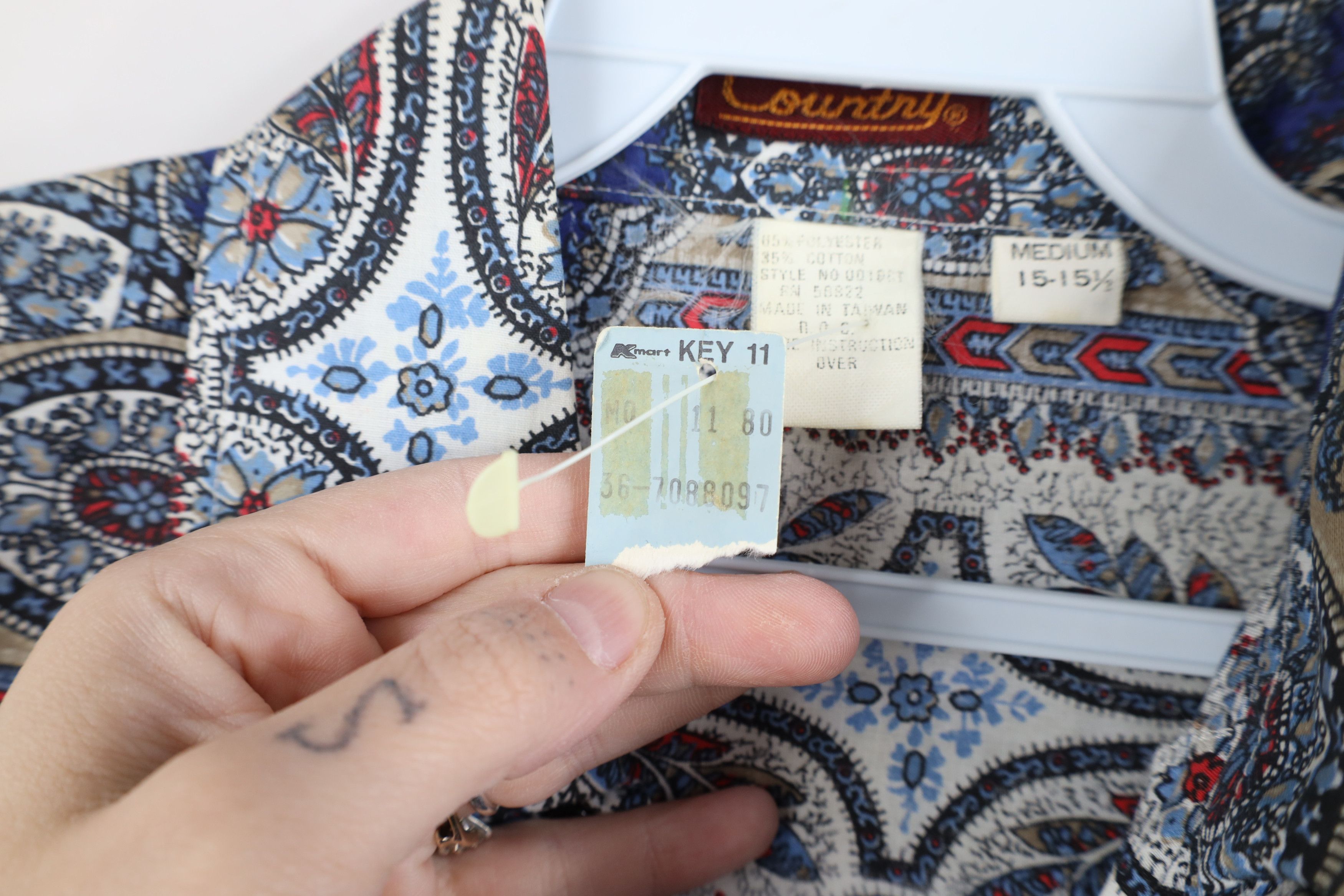 Other Deadstock Vintage 70s Rockabilly Western Rodeo Button Shirt Size US M / EU 48-50 / 2 - 7 Thumbnail