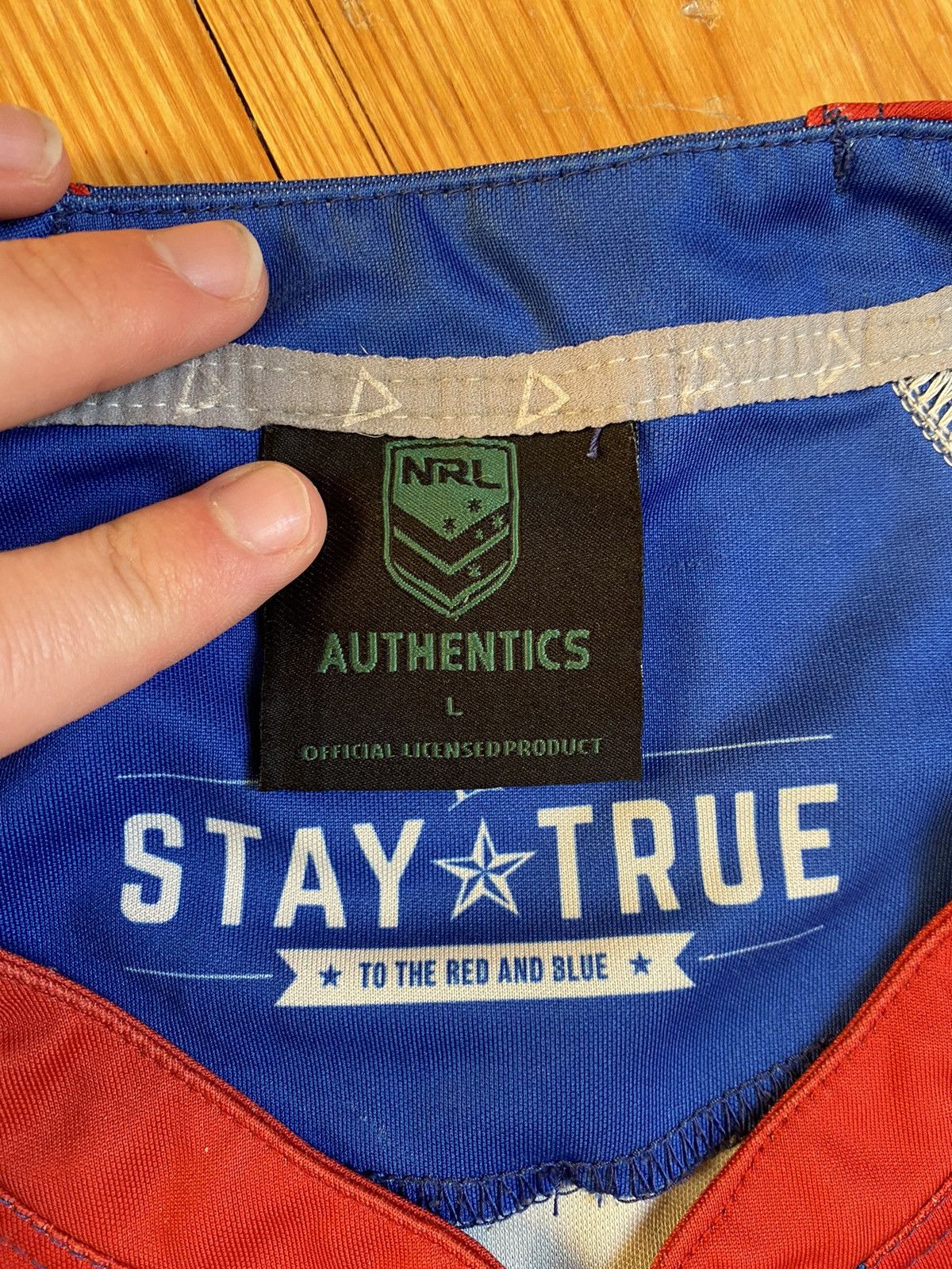 Vintage Rugby jersey Newcastle Knights Australia 2016 Size US L / EU 52-54 / 3 - 4 Thumbnail