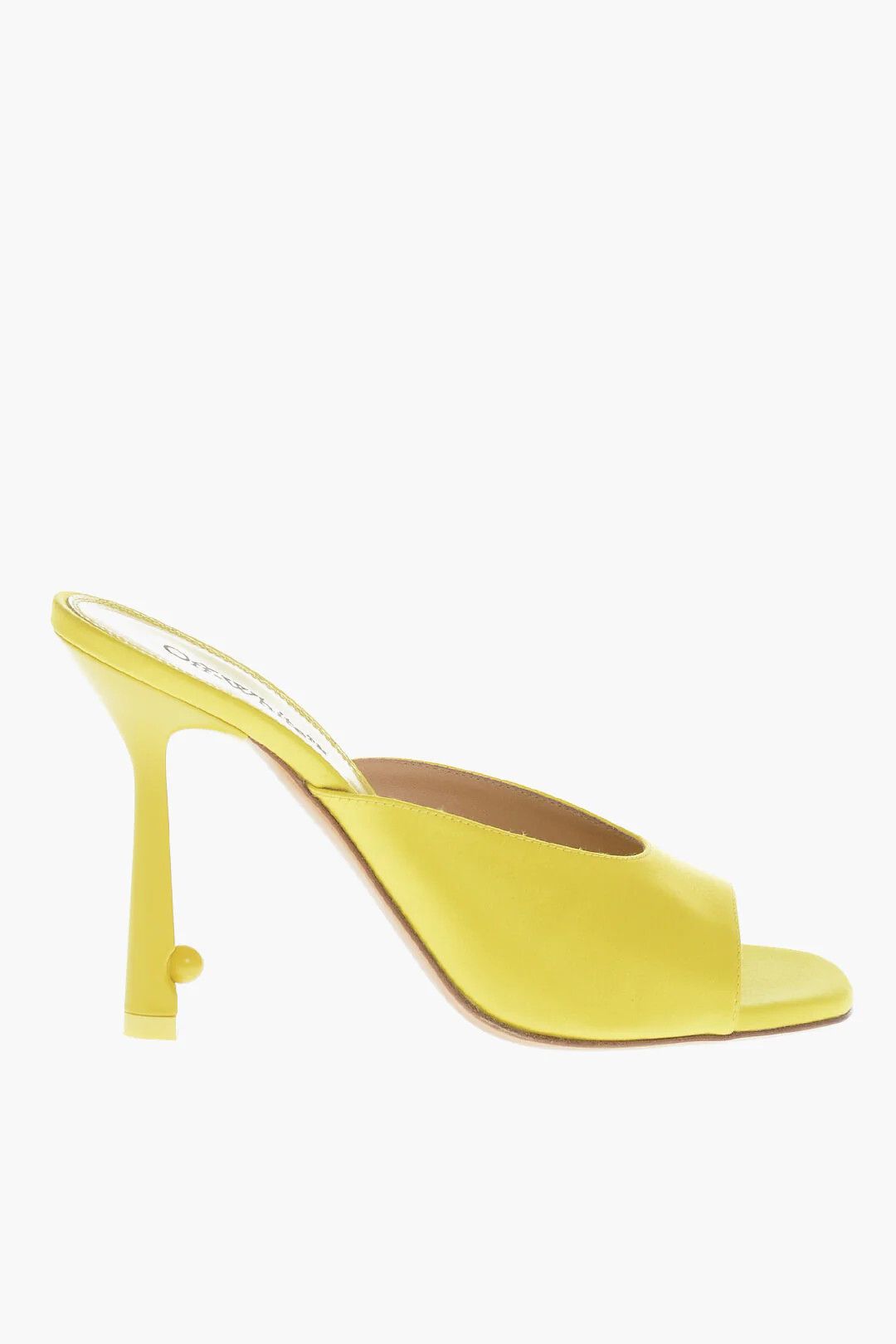 Off-White og1mm0426 Satin Mules in Yellow Size US 7 / IT 37 - 1 Thumbnail