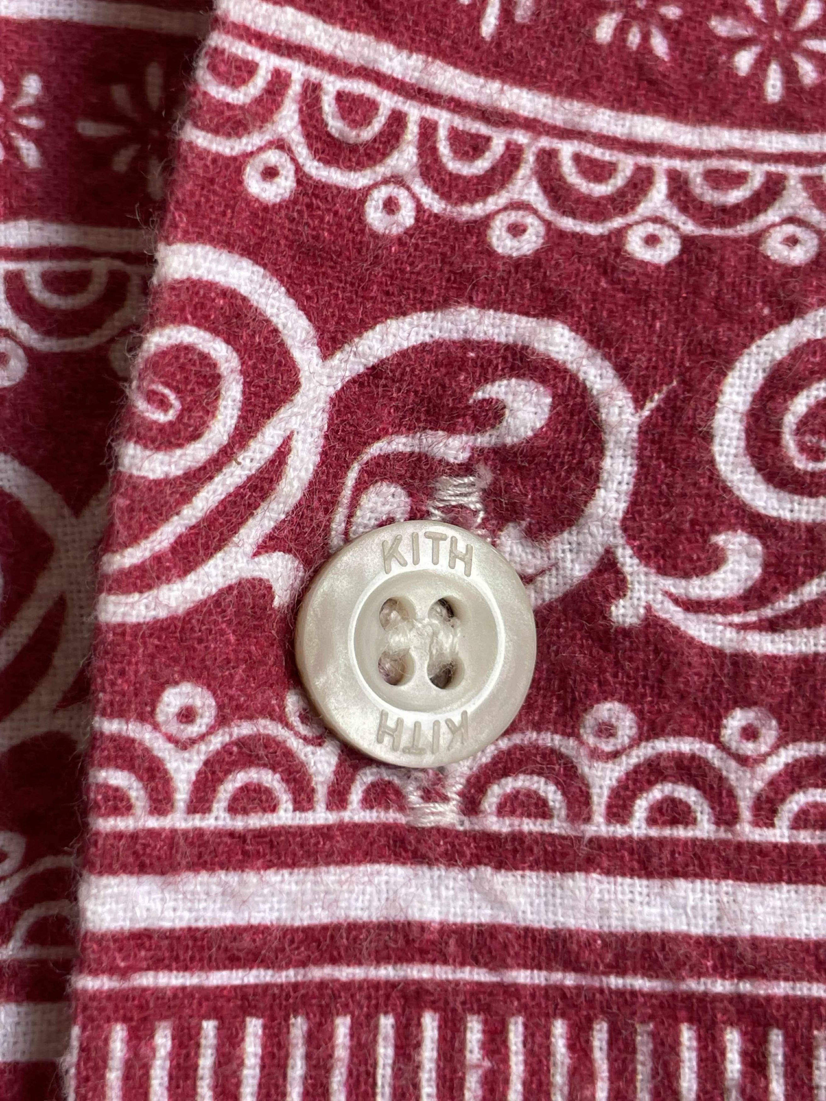 Kith Kith Seersucker Camp Shirt Red XS Like S Size US XS / EU 42 / 0 - 4 Thumbnail