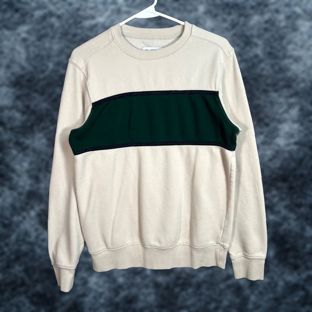 Vintage Goodfellow Sweatshirt Crew Neck Men’s Small Beige Green Cotton Blend Pullover - 8/10 - Machine Washable - Regular Fit Size US S / EU 44-46 / 1 - 1 Thumbnail
