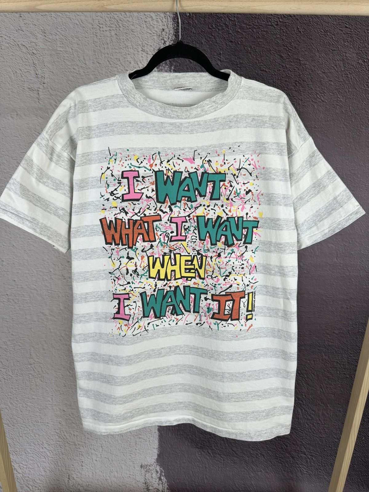 Vintage Rich Tees “I want what I want” vintage 90s made USA band tee Size US L / EU 52-54 / 3 - 2 Thumbnail