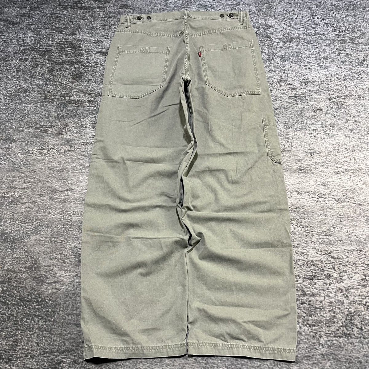 Levi's Vintage Y2K Levi's Baggy Wide Leg Skater Utility Pants 36x30 Size US 36 / EU 52 - 1 Thumbnail