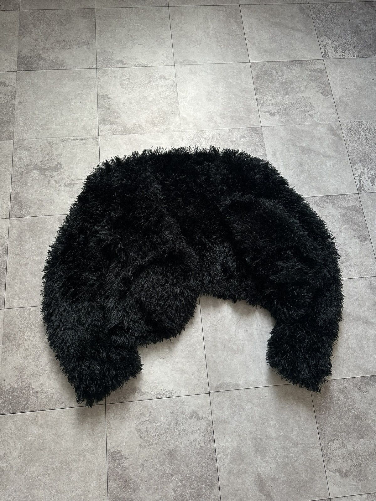 Opium Fuzzy Cropped Knit Cardigan Rick Owens Style Jacket