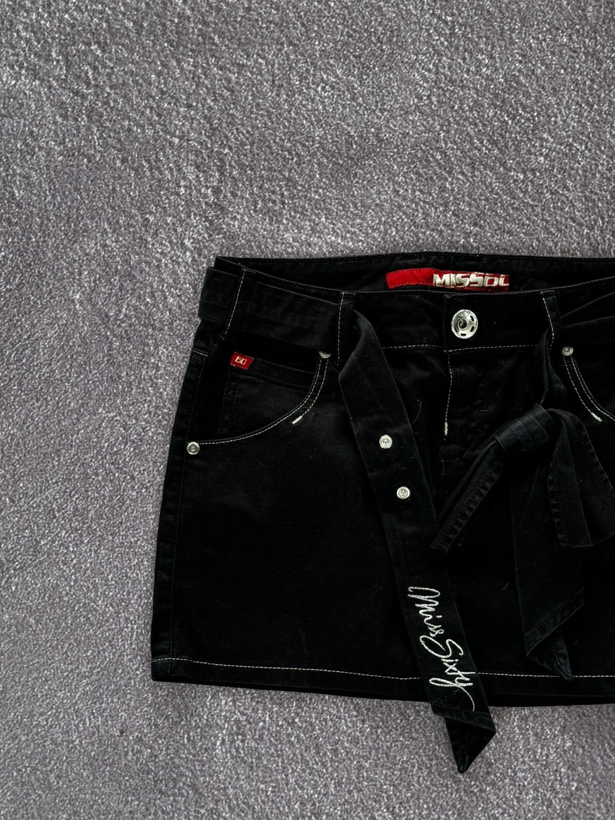 Miss Sixty Vintage Y2K Miss Sixty Denim Mini Skirt Size 25" / US 0 / IT 36 - 2 Thumbnail
