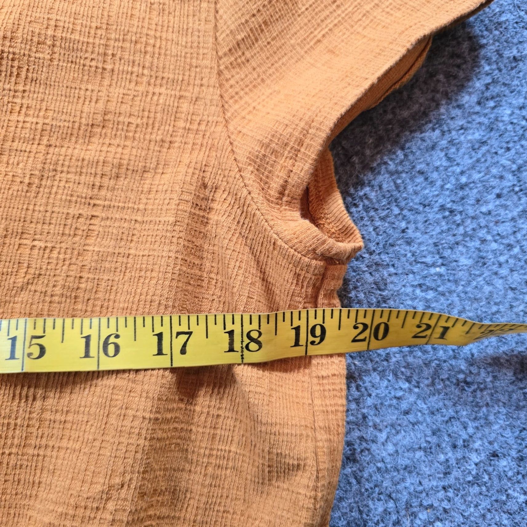 J.Crew J.CREW Blouse Women Size L Orange Short Sleeve Textured Tie Hem Casual Core Basic Shirt Ladies Size L / US 10 / IT 46 - 5 Thumbnail