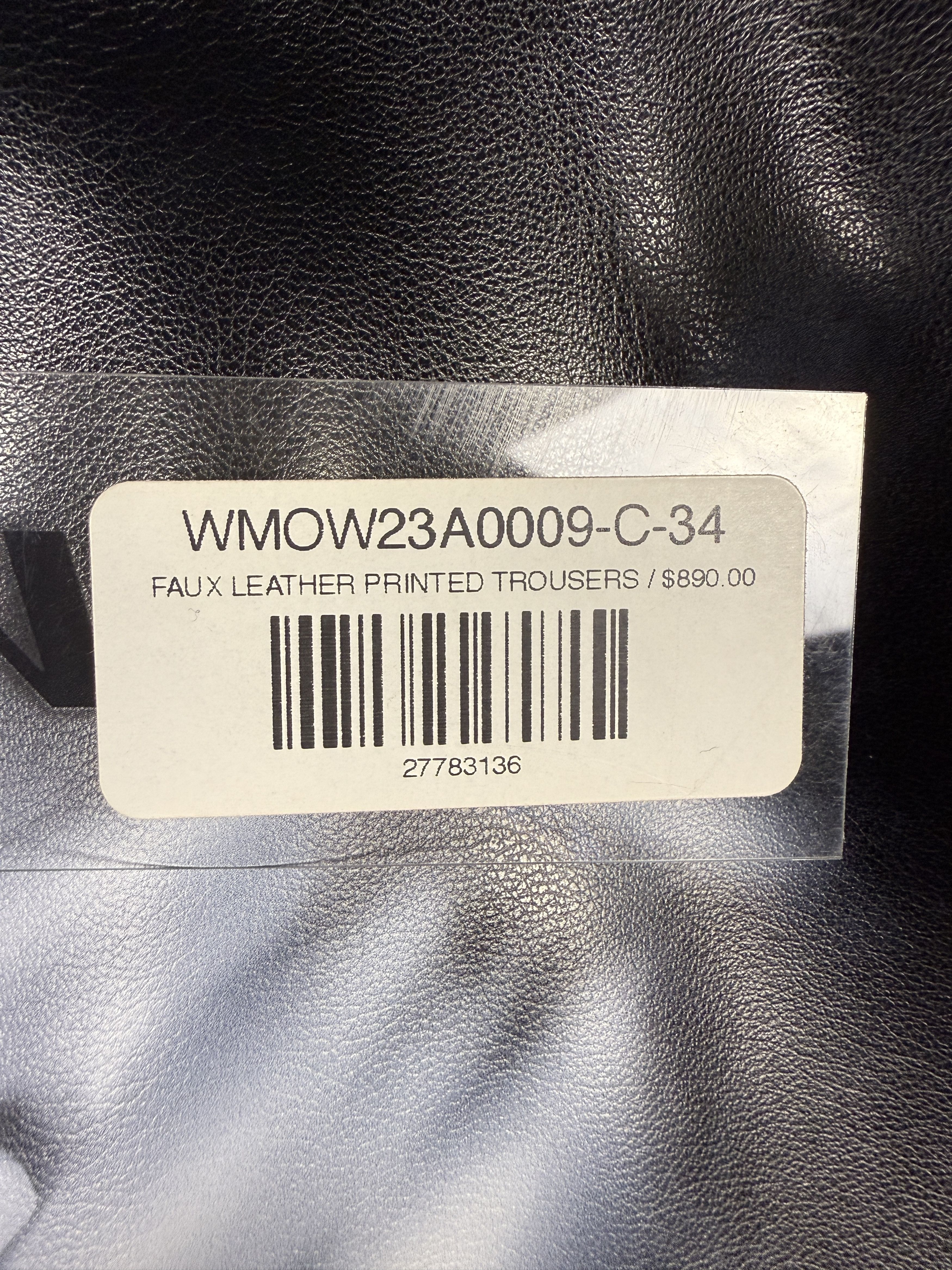 Mowalola $890 Mowalola Faux Leather Printed Stone Pants Size 30" / US 8 / IT 44 - 10 Thumbnail