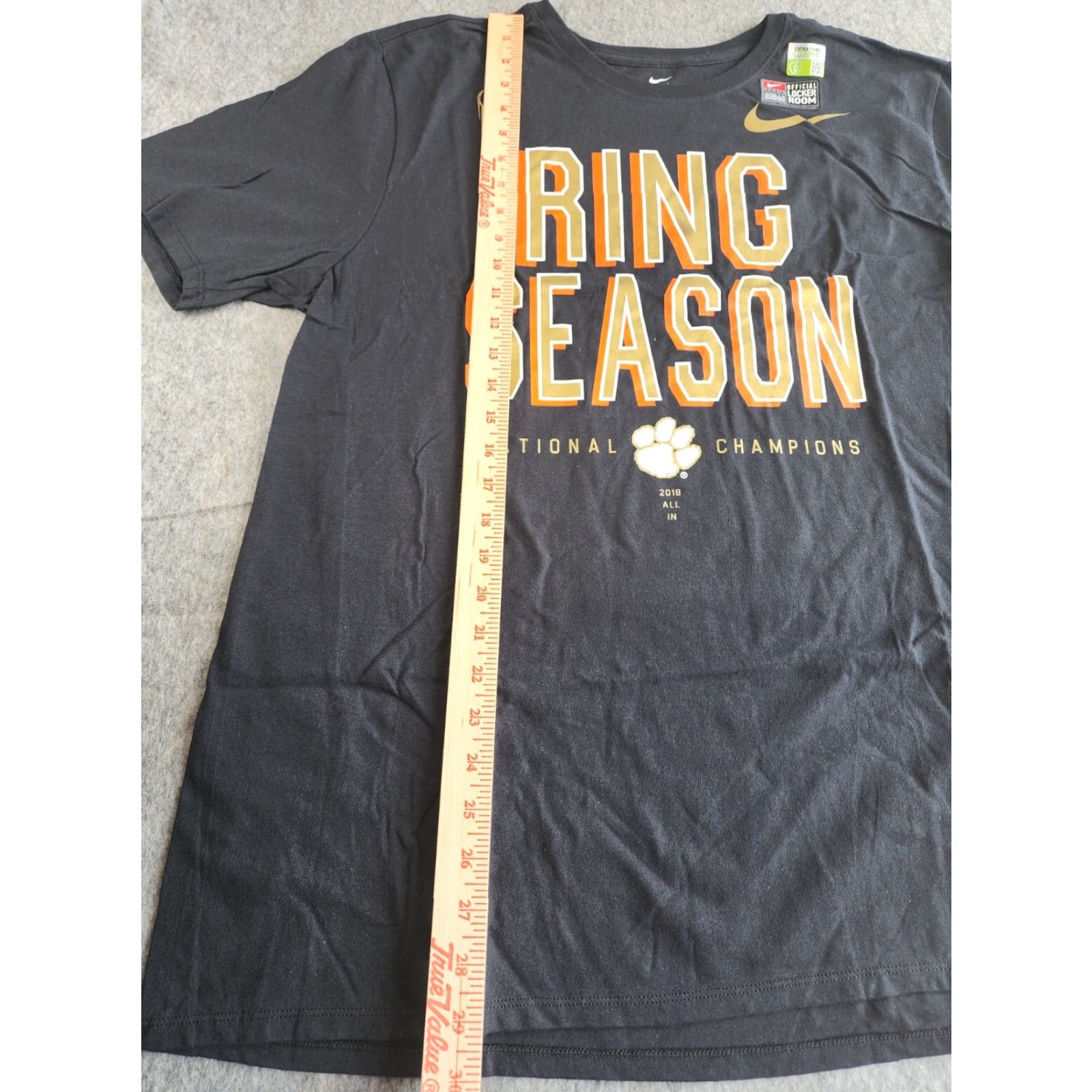 Nike Nike Clemson Tigers Ring Season Shirt XL Black Sports Tee Short Sleeve Men Size US XL / EU 56 / 4 - 7 Thumbnail