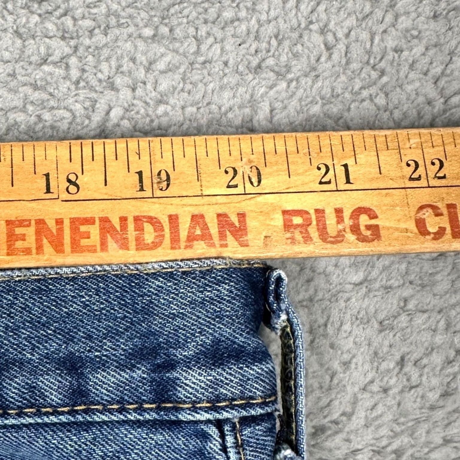 Levi's Levis 550 Jeans Men Relaxed Fit Straight Leg Blue Denim 40X32 Distressed Red Tab Size US 40 / EU 56 - 7 Thumbnail