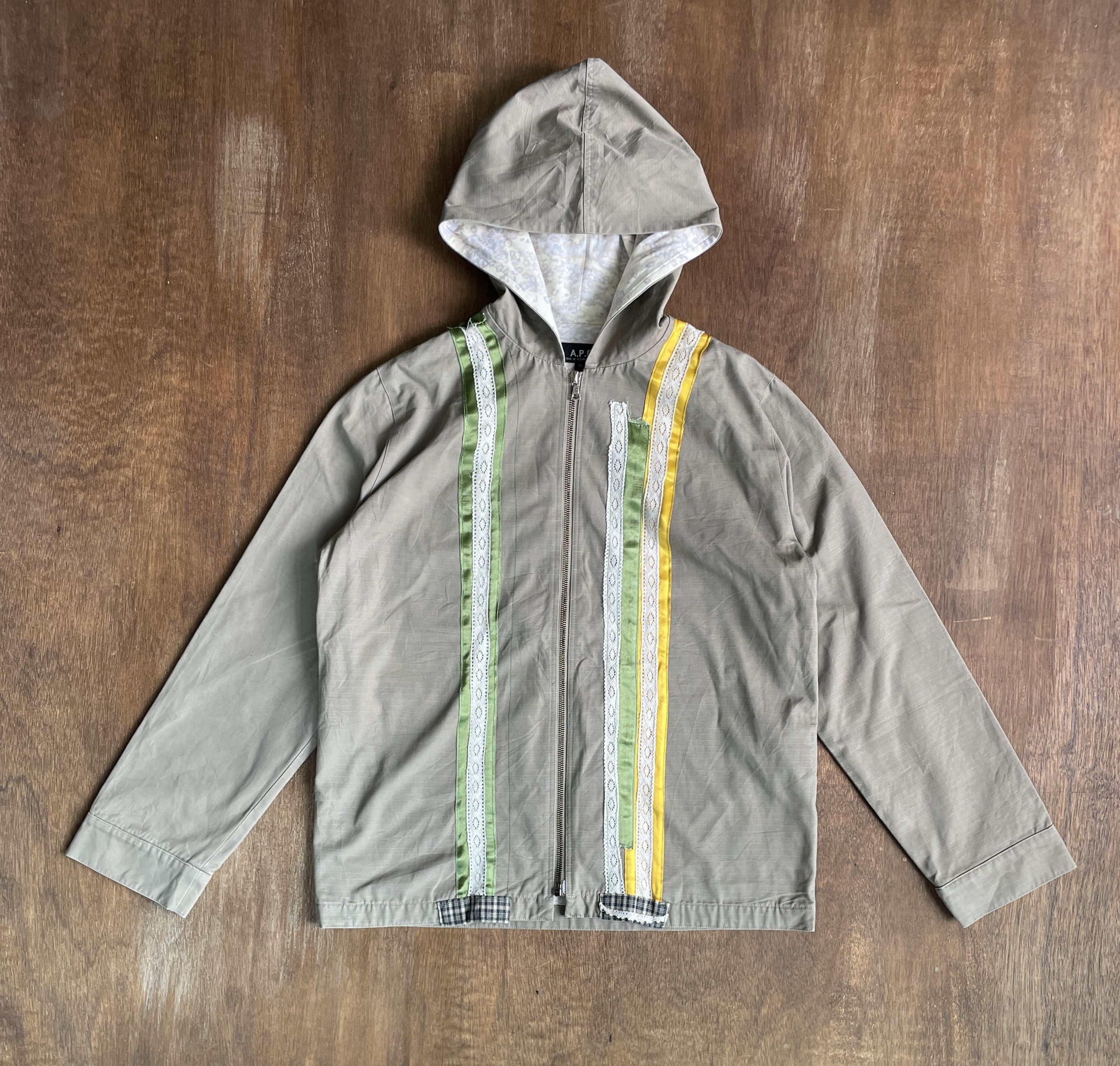 A.P.C. A.P.C. Grey Zip Up Hooded Jacket Size US M / EU 48-50 / 2 - 1 Thumbnail