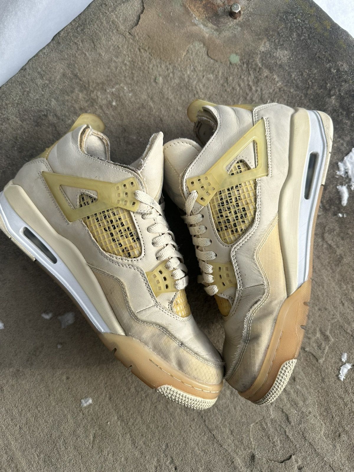 Jordan Brand × Off-White Nike Off-White Air Jordan 4 Retro SP Sail size 9.5m 11w Size US 9.5 / EU 42-43 - 2 Thumbnail