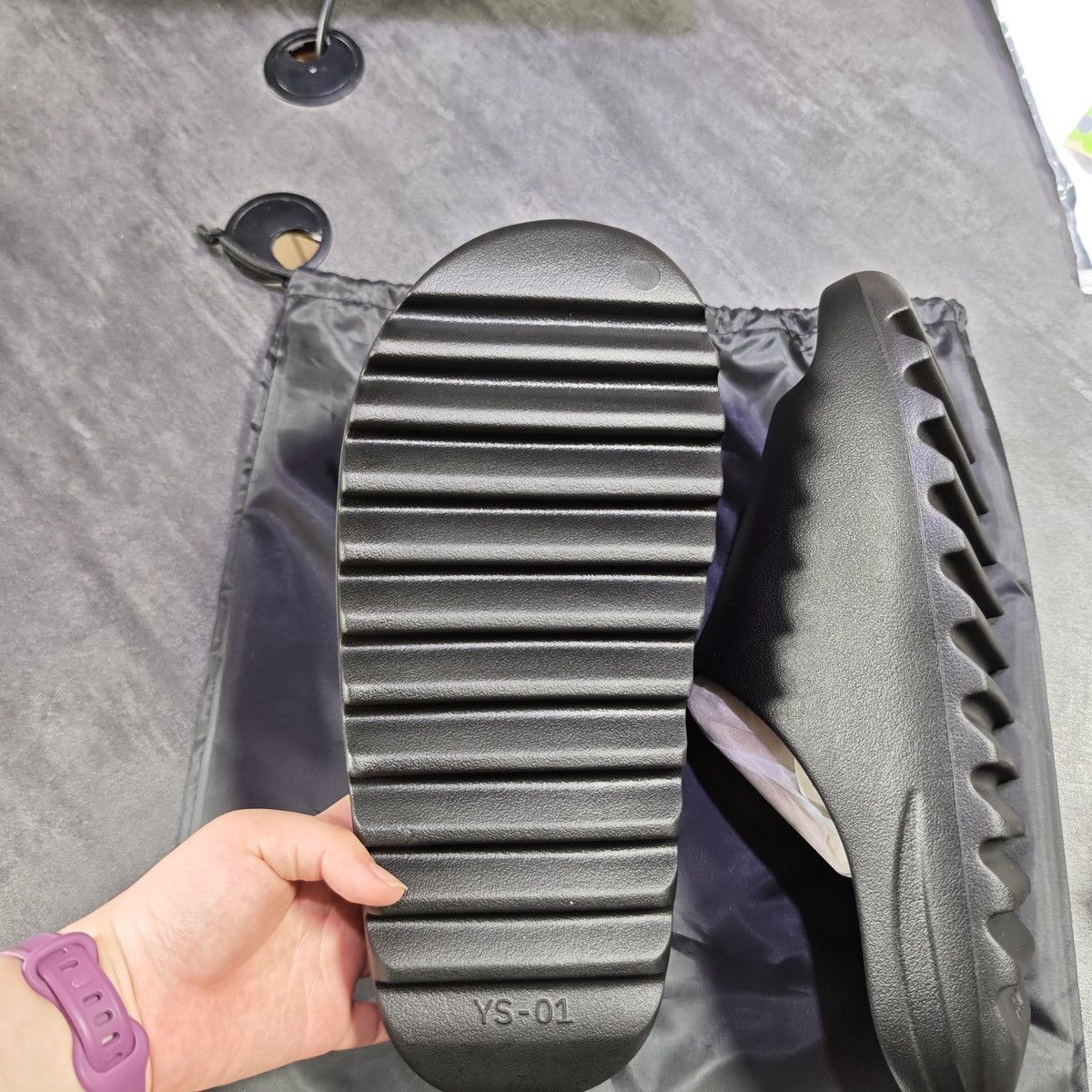 Yeezy YZY YS-01 Slides Black Size US 13 / EU 46 - 5 Thumbnail