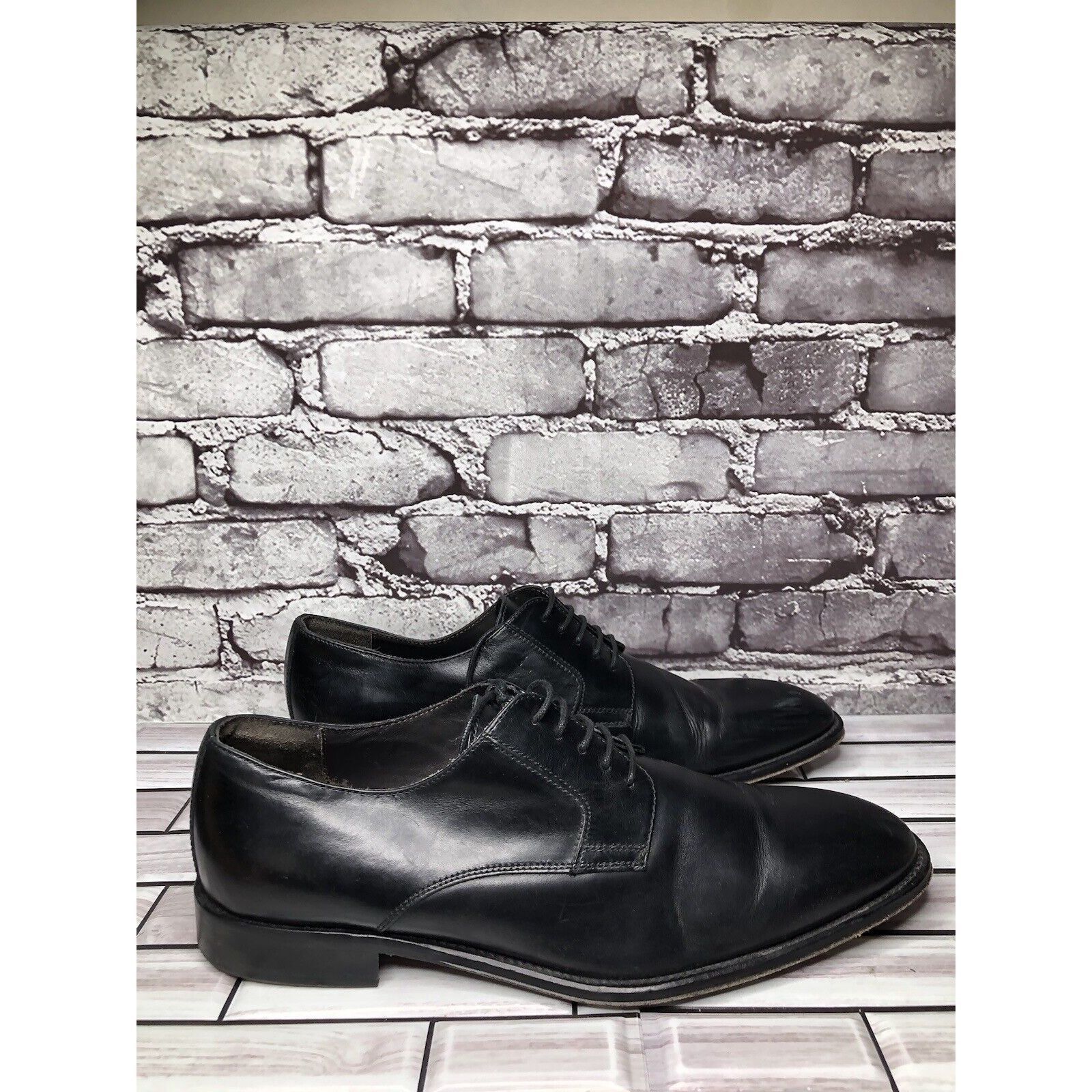 To Boot New York To Boot New York NUOVO Black Leather Lace Up Dress Oxfords M Size US 11 / EU 44 - 5 Thumbnail
