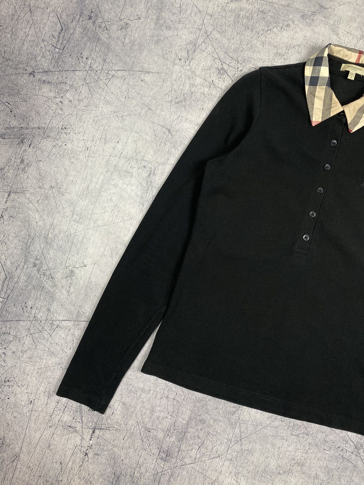 Burberry Vintage Burberry London Nova Check Polo Shirt Size L / US 10 / IT 46 - 4 Thumbnail