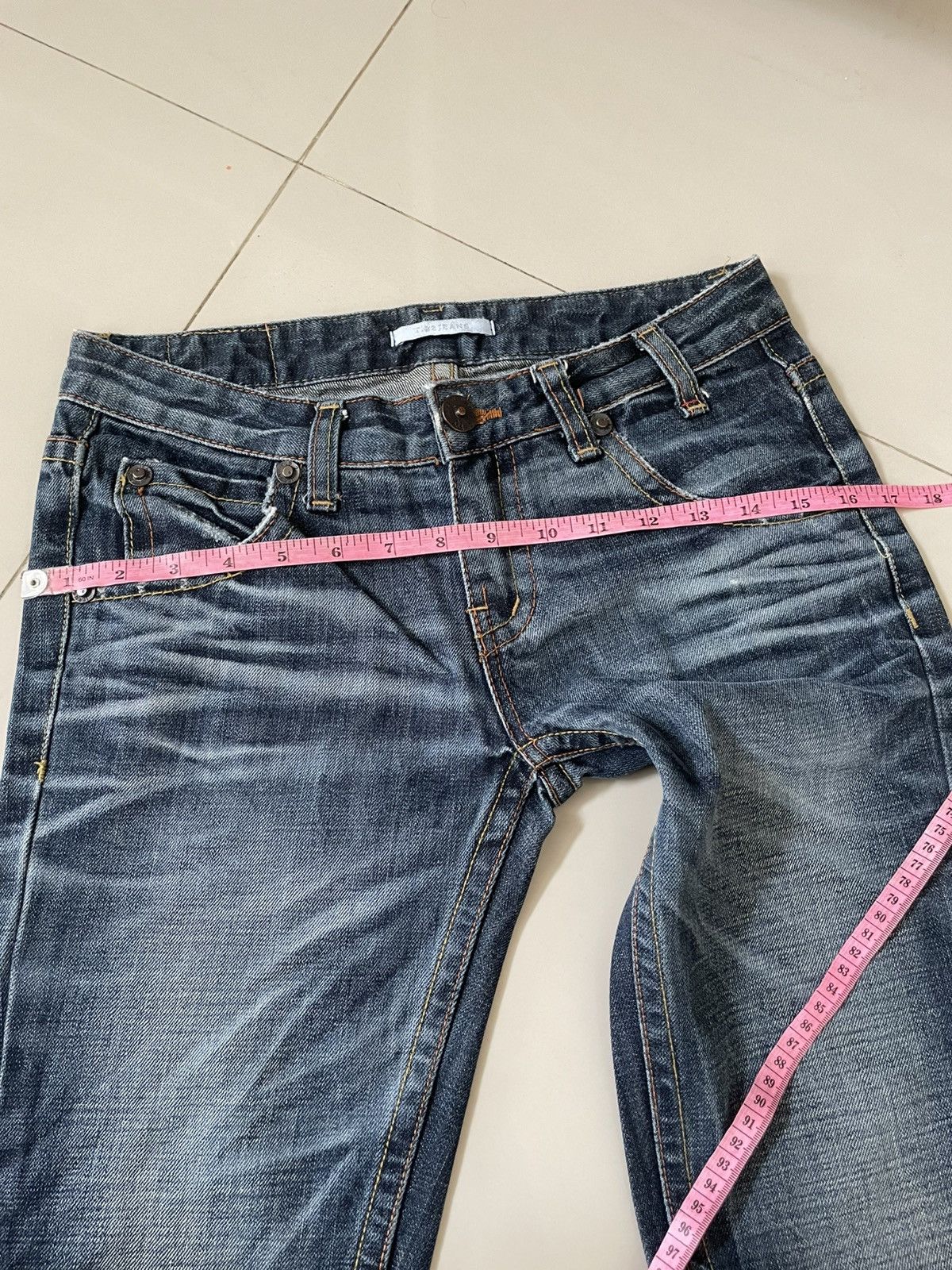 If Six Was Nine 2000s TB2 Rare Fading Denim Y2K Size 28" / US 6 / IT 42 - 13 Thumbnail