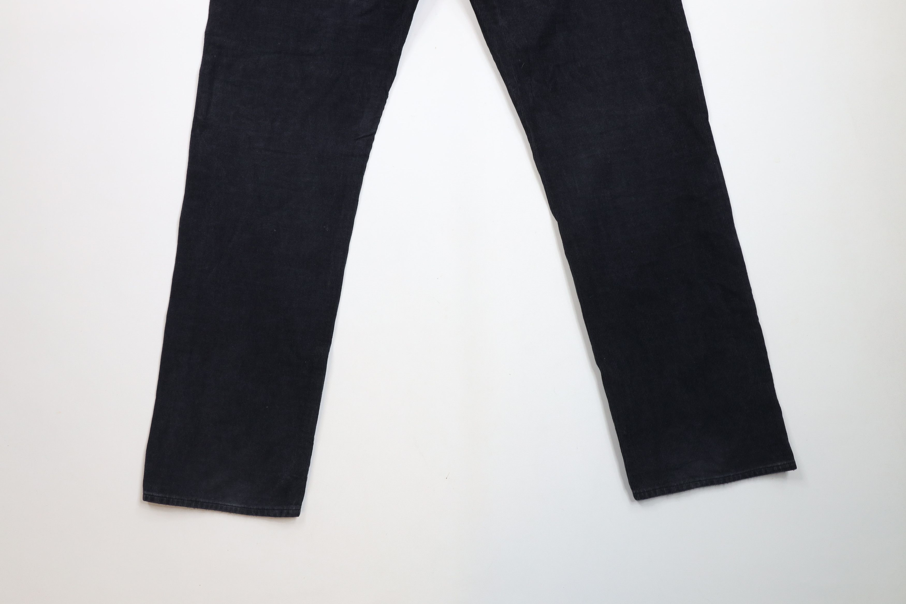 J.Crew × Vintage Vintage J Crew Faded Straight Leg Corduroy Chino Pants Black Size US 33 - 12 Thumbnail