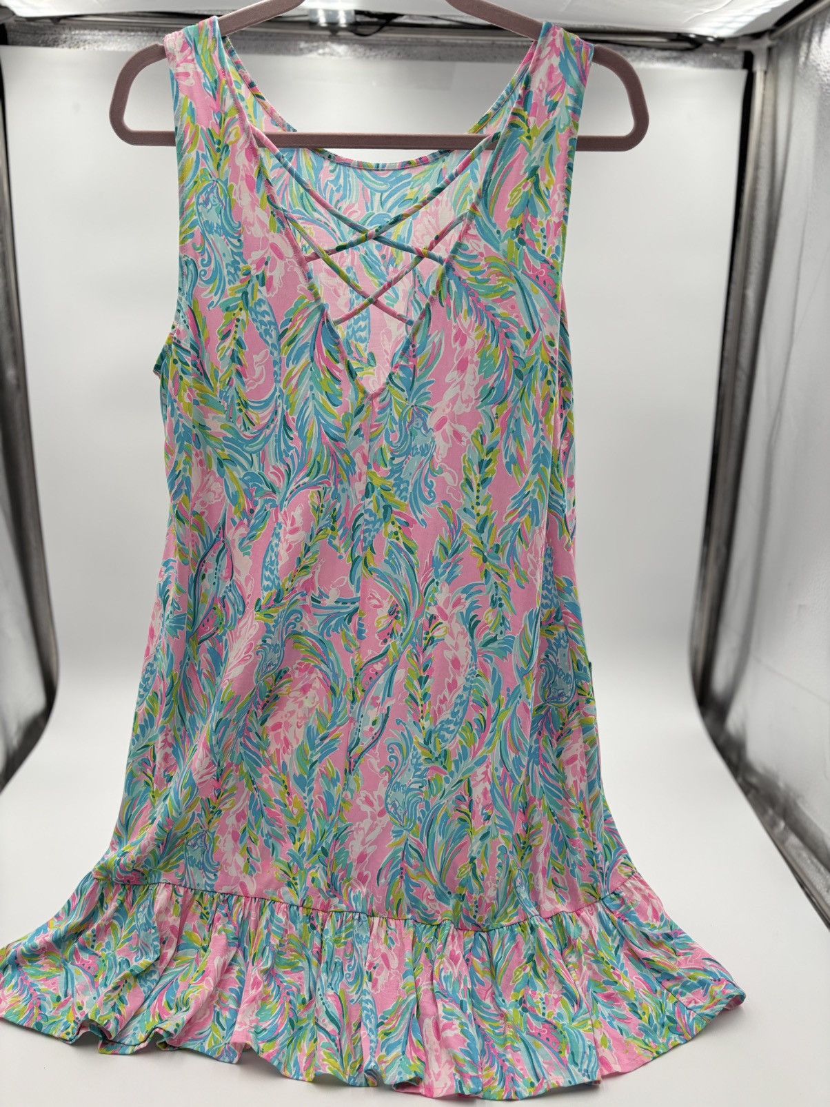 Lilly Pulitzer Lilly Pulitzer size 12 Kirsten flounce dress Size L / US 10 / IT 46 - 3 Thumbnail