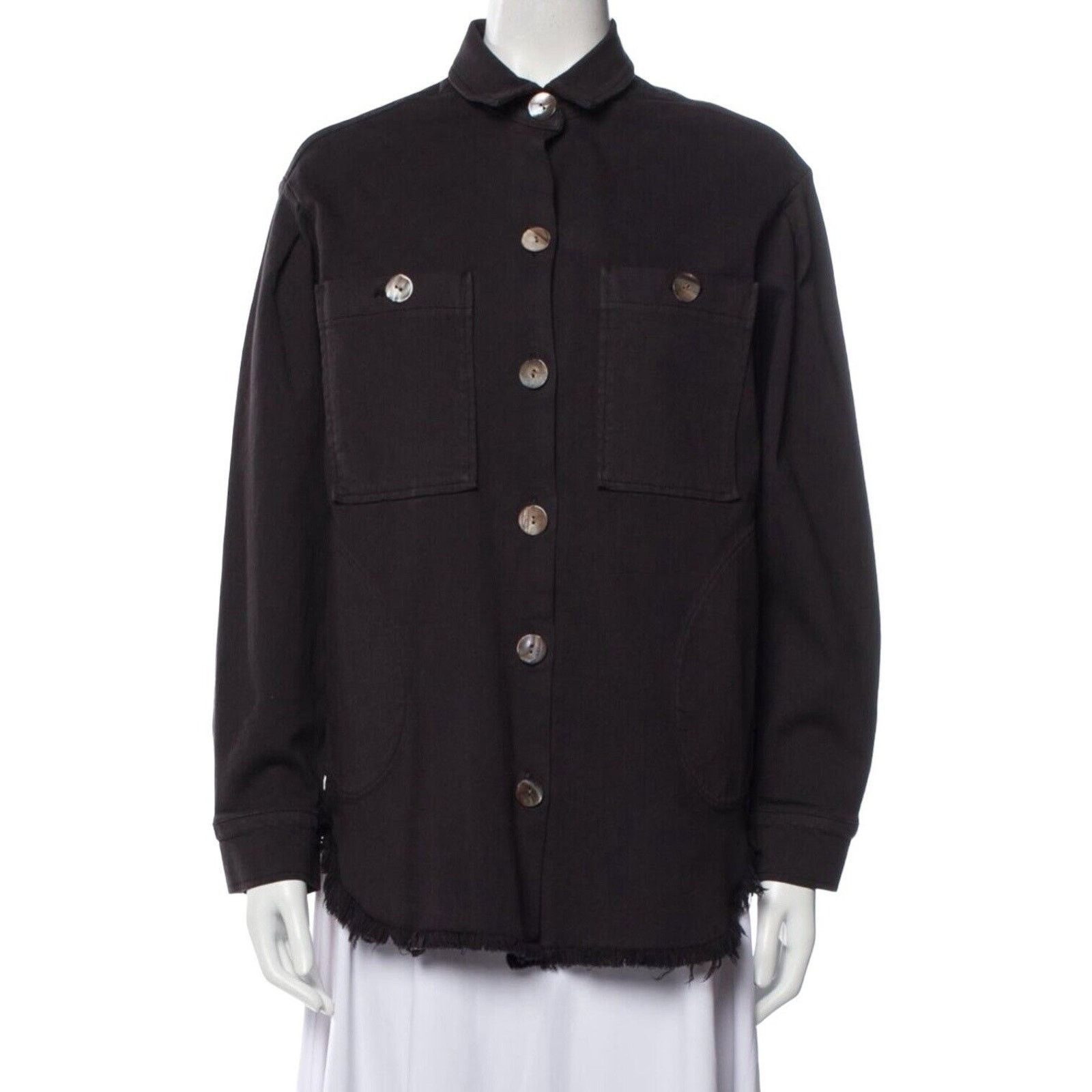 Other RG Kane Black Cotton Denim Shirt Jacket Oasis Cali Small Size S / US 4 / IT 40 - 2 Thumbnail
