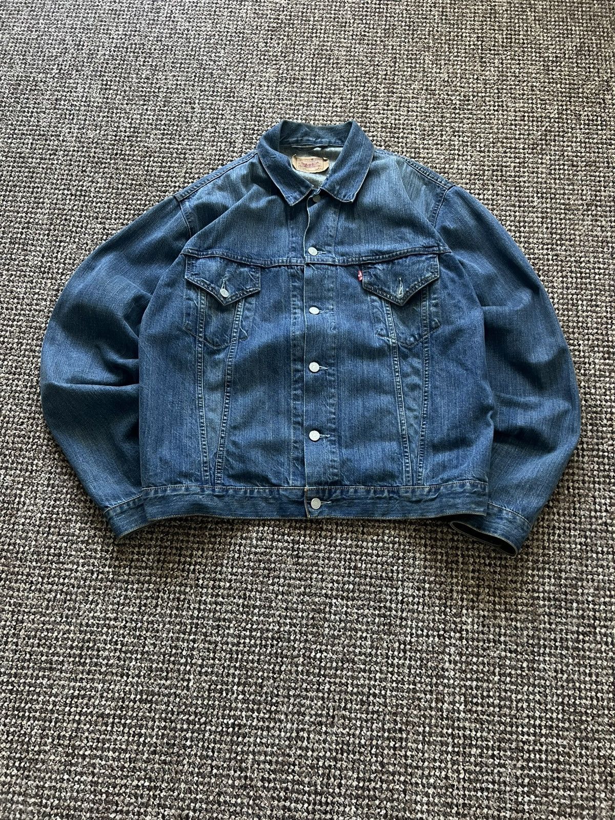 Levi's Vintage Levis Usa Trucker Denim Levis Jeans Jacket XXL Size US XXL / EU 58 / 5 - 2 Thumbnail