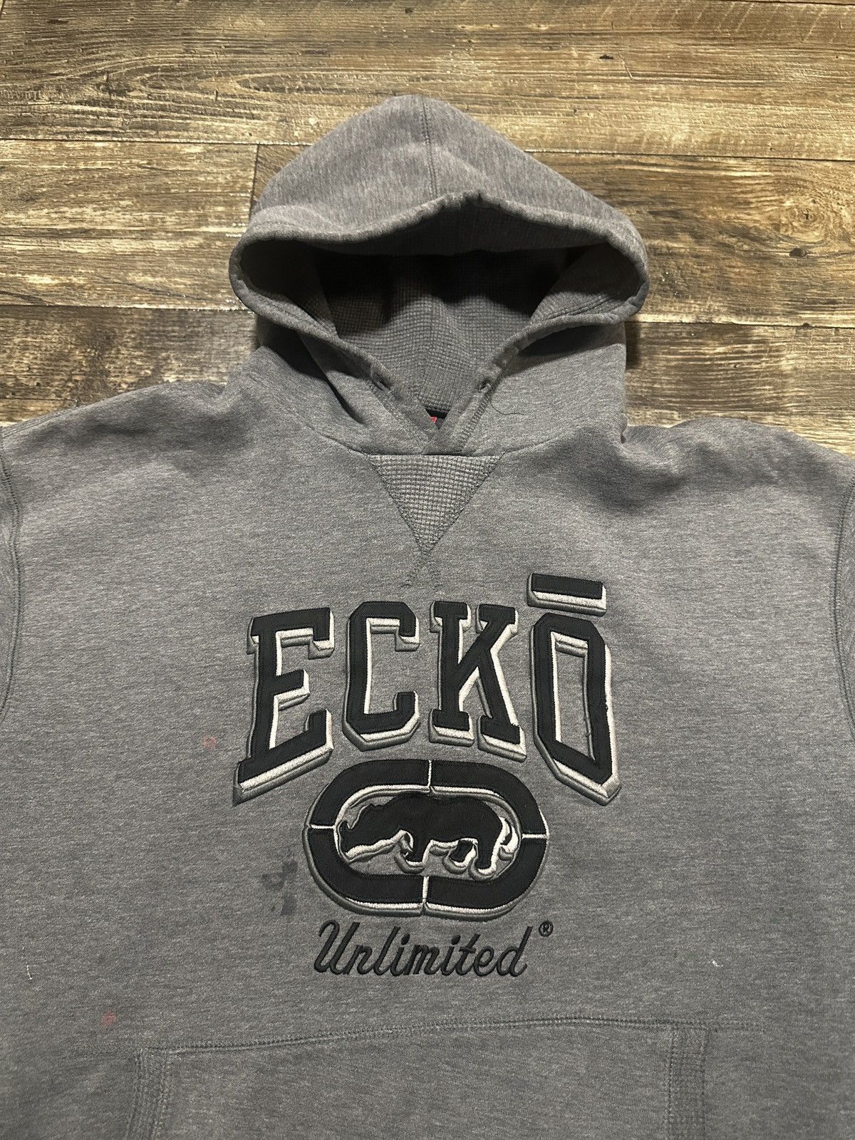Ecko Unltd. Ecko Unltd. Y2K Gray Hoodie Size US XL / EU 56 / 4 - 2 Thumbnail