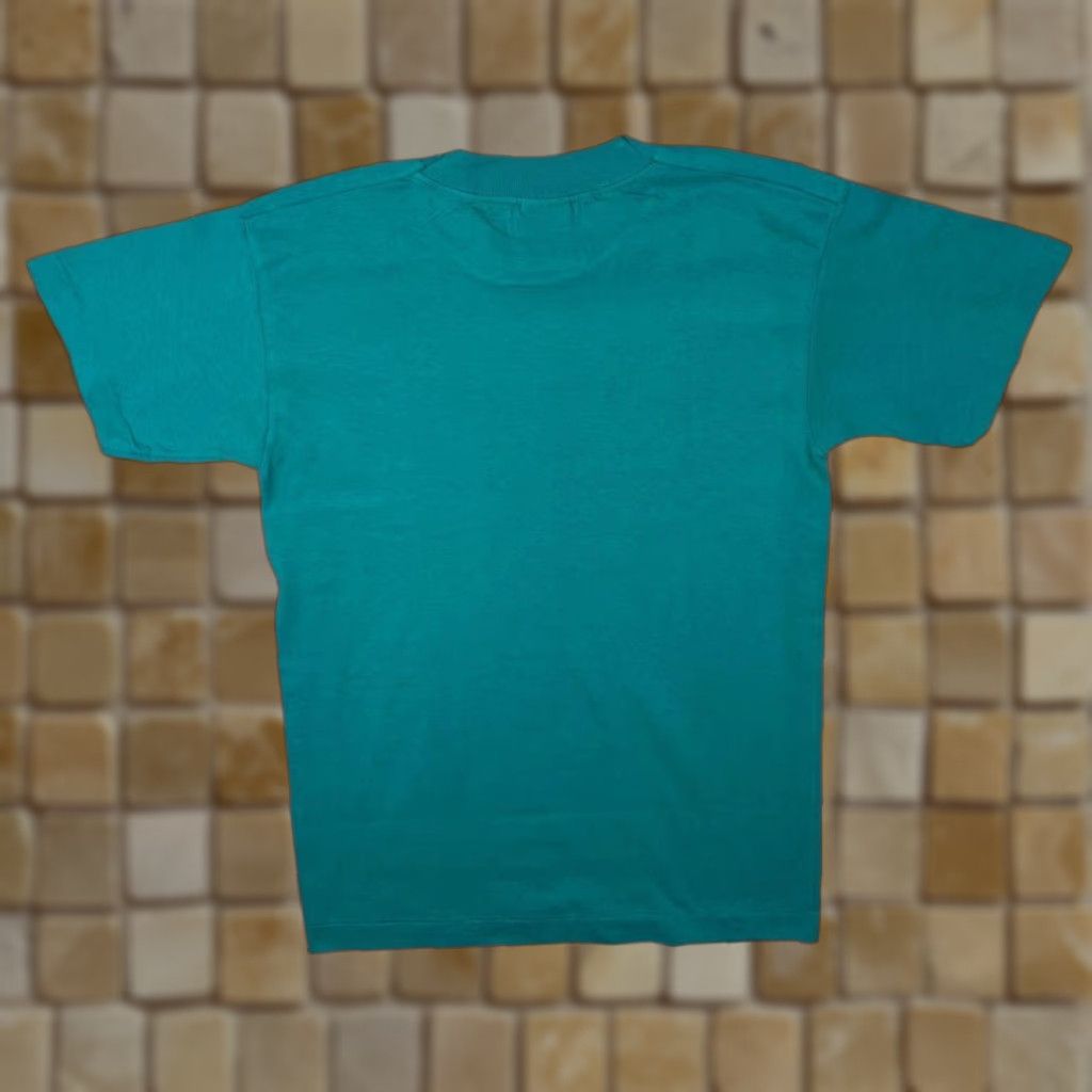 Vintage VINTAGE Screen Stars T-Shirt Graphic Print London Bulldog Police Souvenir Turquoise Small Mens 1997 Piccadilly Circus Century 90s Size US S / EU 44-46 / 1 - 1 Thumbnail