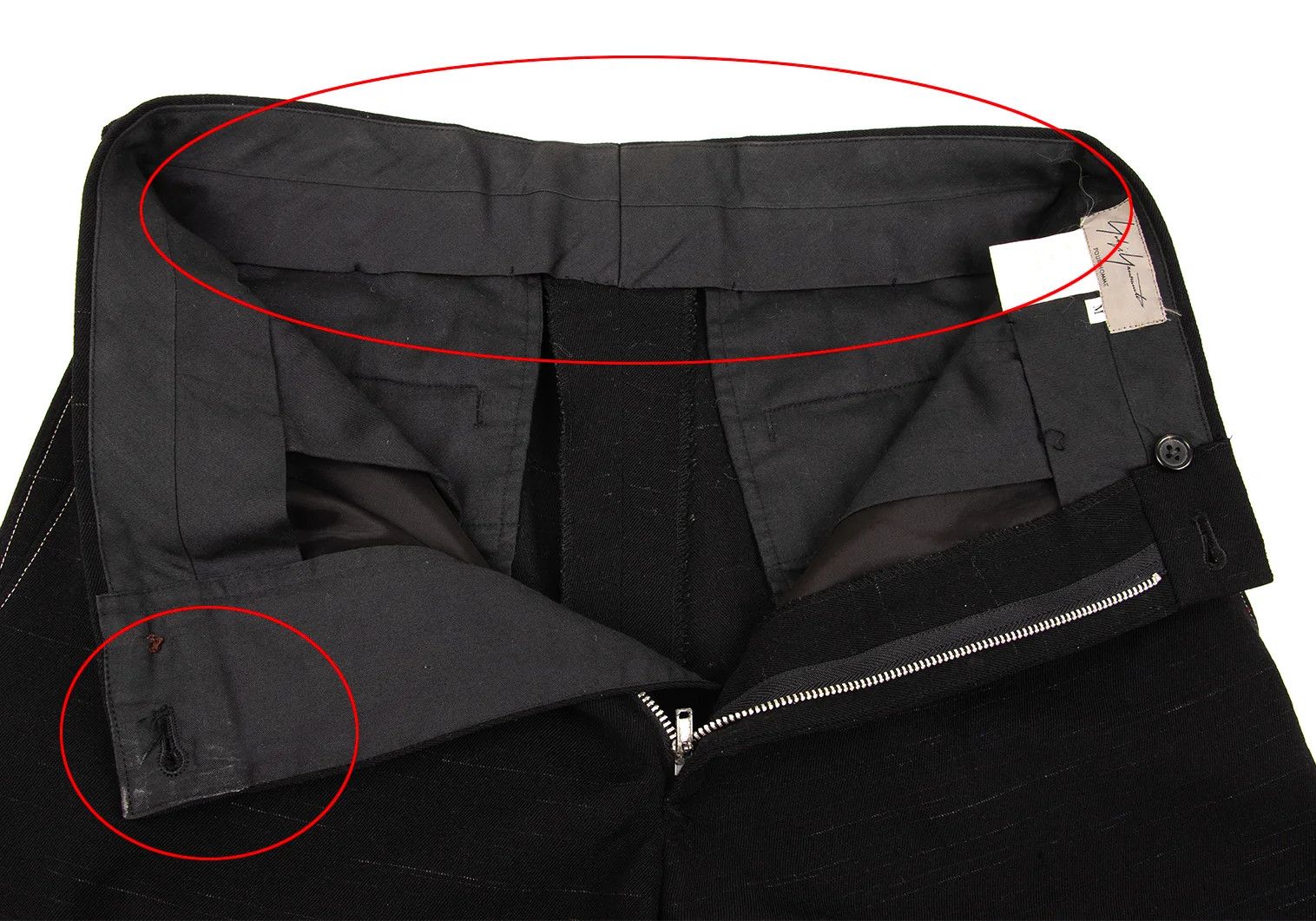 Yohji Yamamoto Yohji Yamamoto Wool Color Nepp Hem Button Pants Size US 38 / EU 54 - 7 Thumbnail
