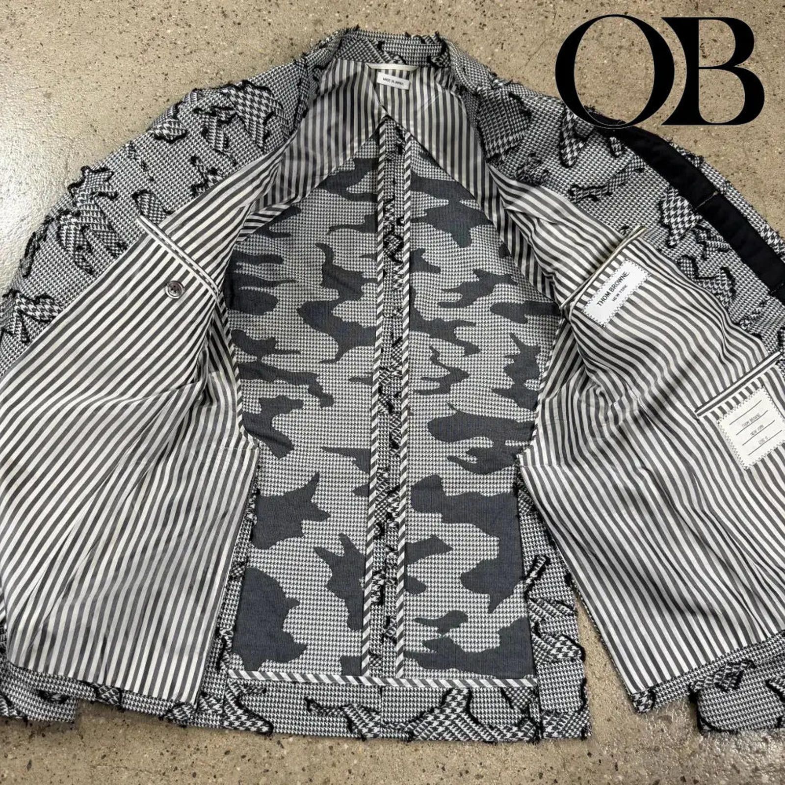 Thom Browne Thom Browne Houndstooth Camo Blazer Size US S / EU 44-46 / 1 - 10 Thumbnail