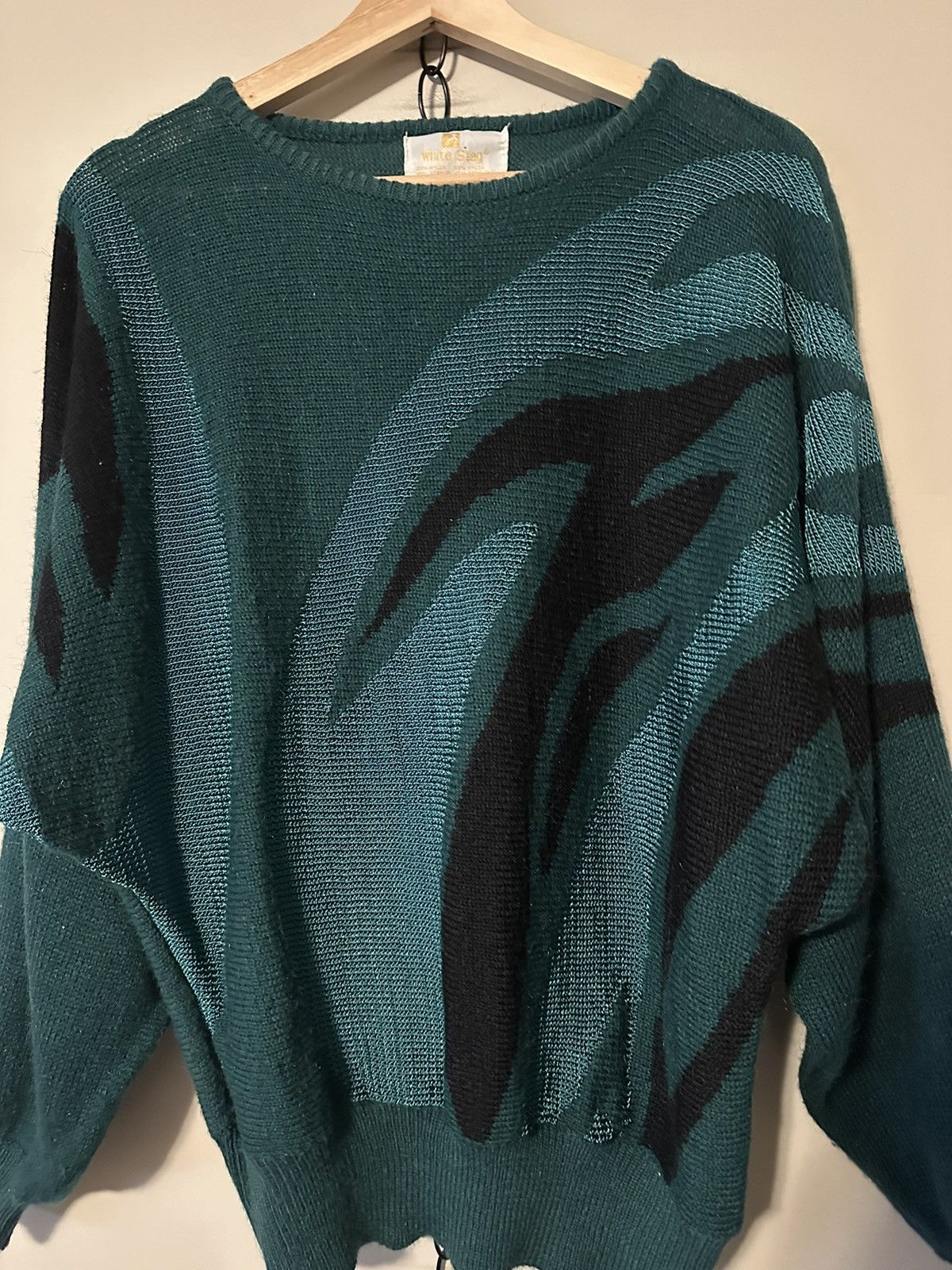 Vintage Vintage 1980s White Stag Abstract Sweater Large Size L / US 10 / IT 46 - 4 Thumbnail