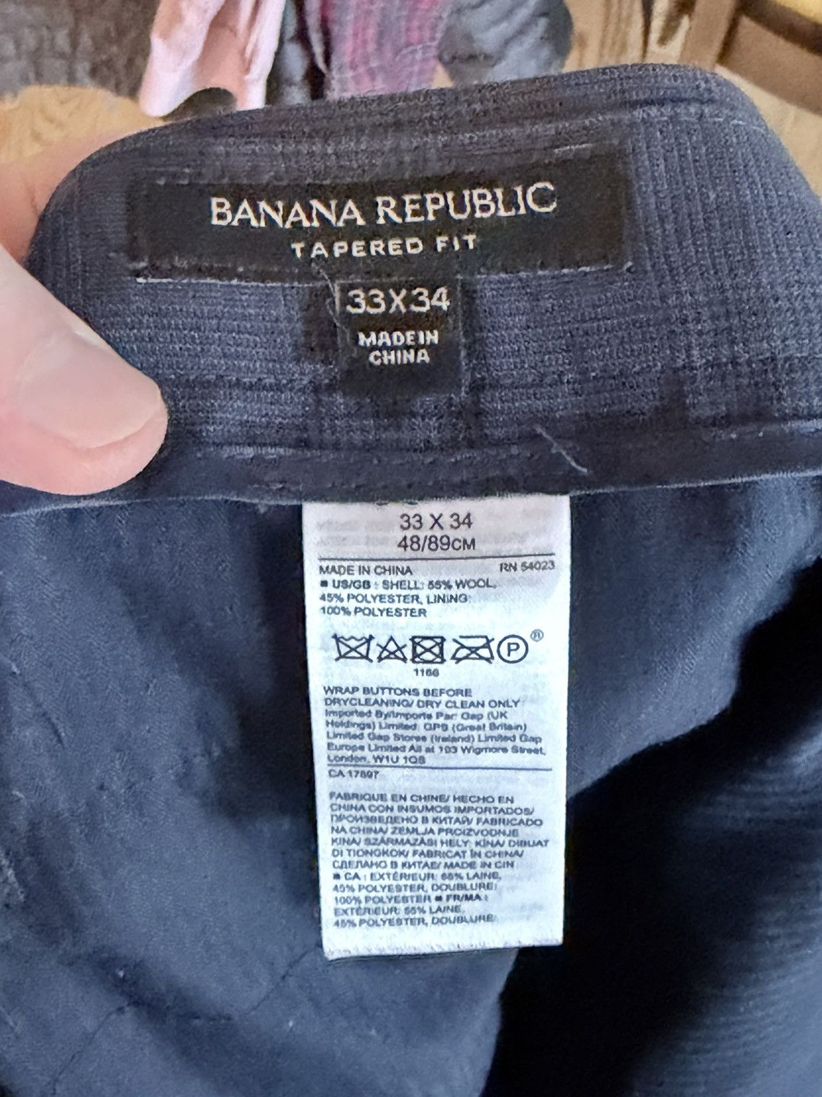 Banana Republic Banana Republic Cotton Pleated Dress Pants Size 34R - 3 Thumbnail
