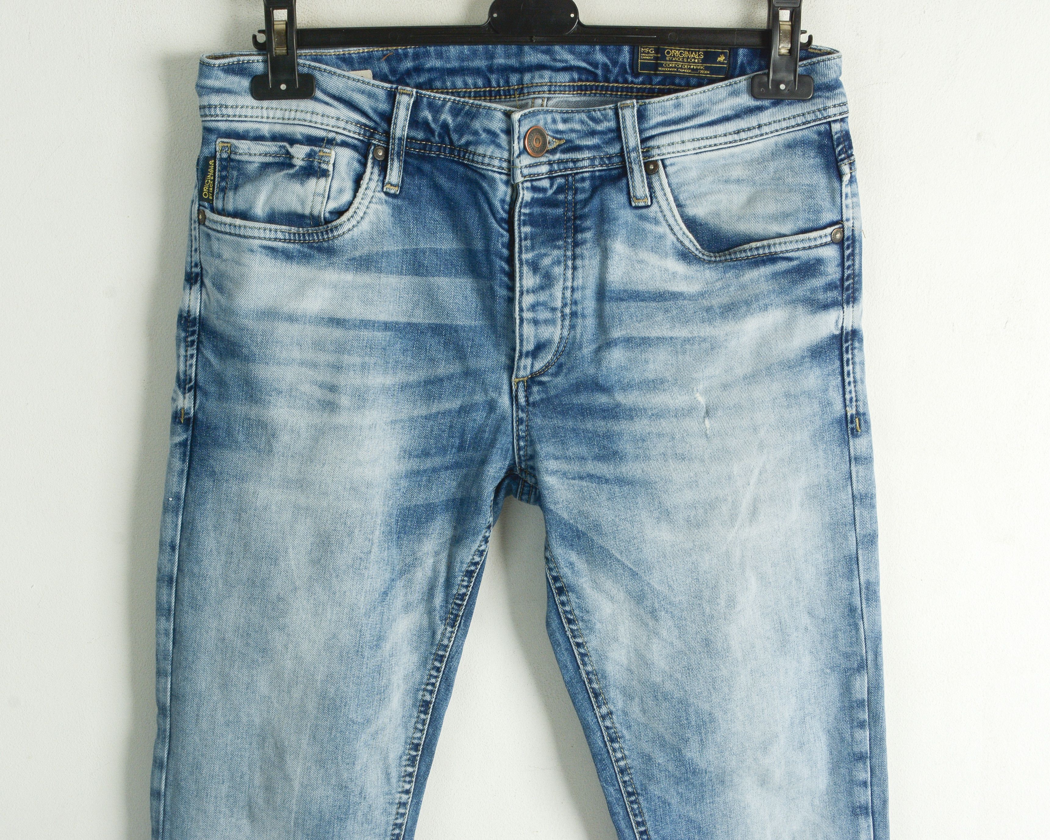 Jack & Jones Tim Men W31 L30 Slim Fit Straight Jeans Denim Pants Trousers Size US 31 - 2 Thumbnail