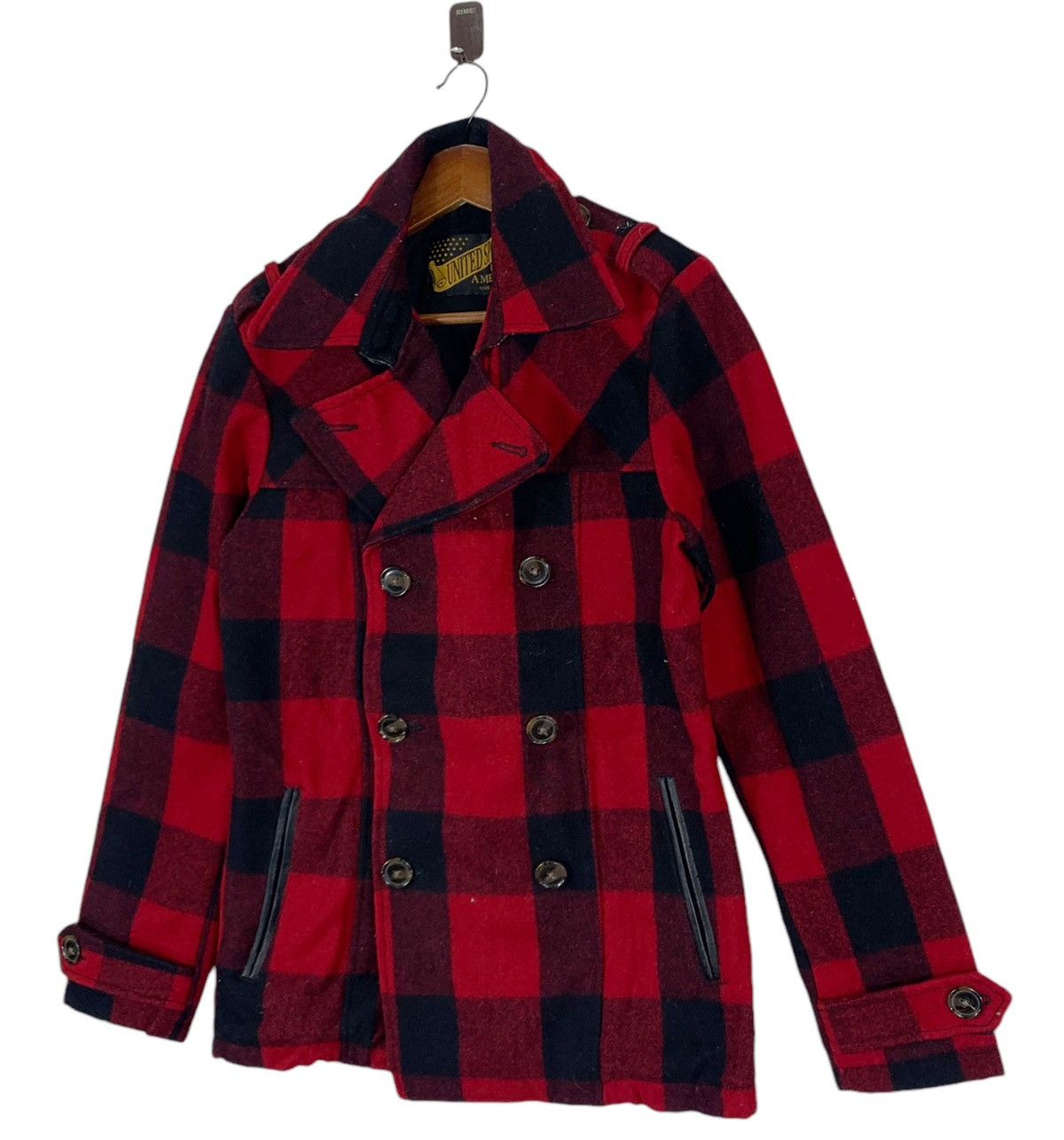 If Six Was Nine × Le Grande Bleu (L.G.B.) × Vintage VINTAGE UNITED SPORTS OF AMERICA PLAID TARTAN DOUBLE COLLAR Size US M / EU 48-50 / 2 - 2 Thumbnail