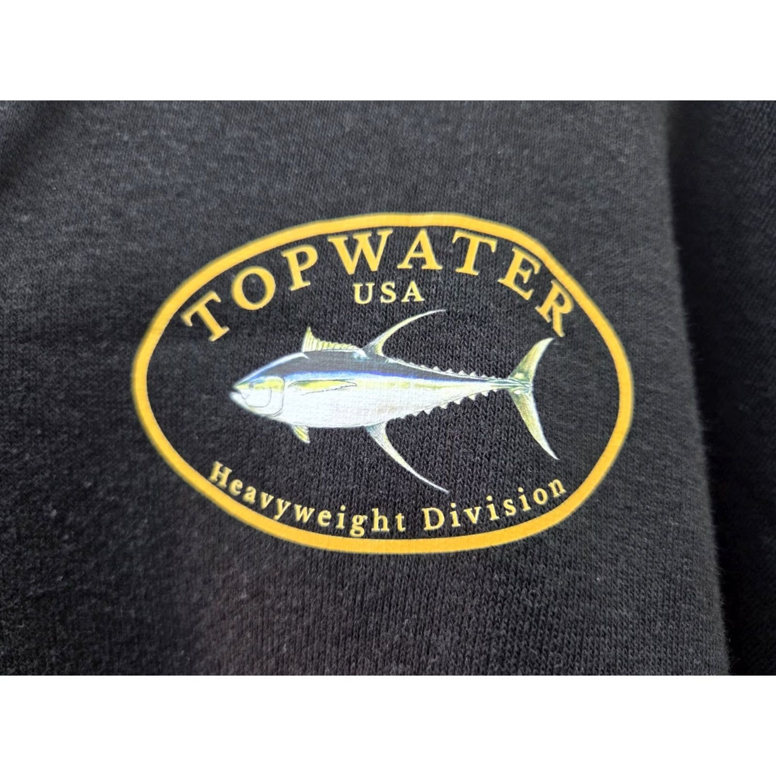 Vintage NWT Topwater USA Heavyweight Division Mens Fishing Hoodie Blk 2XL #8205 Size US XXL / EU 58 / 5 - 5 Thumbnail