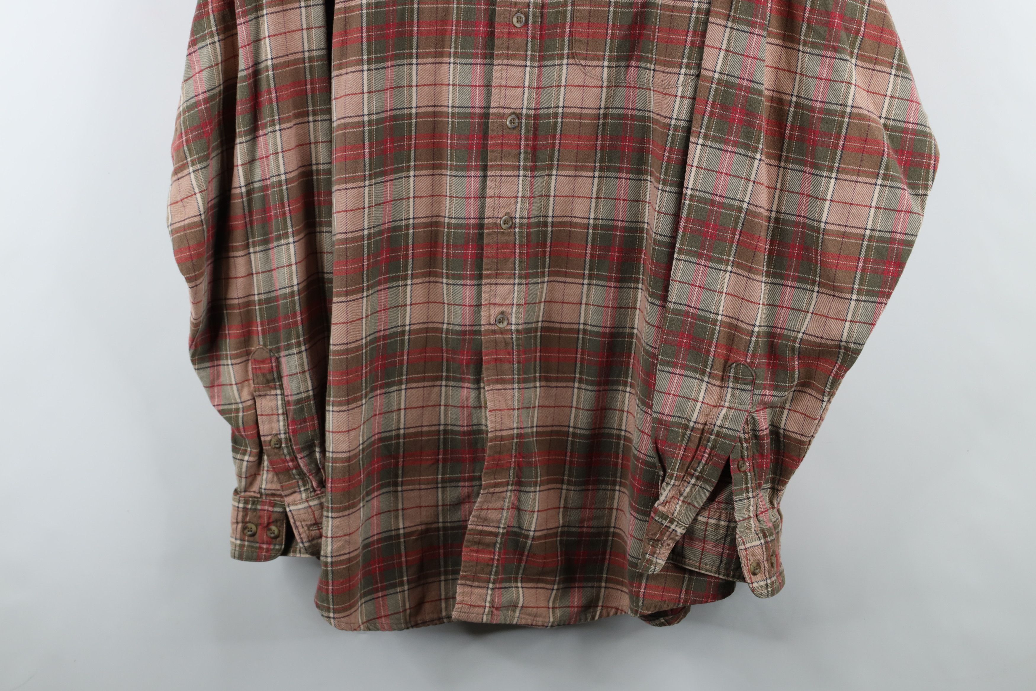 Vintage × Woolrich Woolen Mills Vintage 90s Woolrich Collared Button Down Shirt Plaid Size US XXL / EU 58 / 5 - 3 Thumbnail