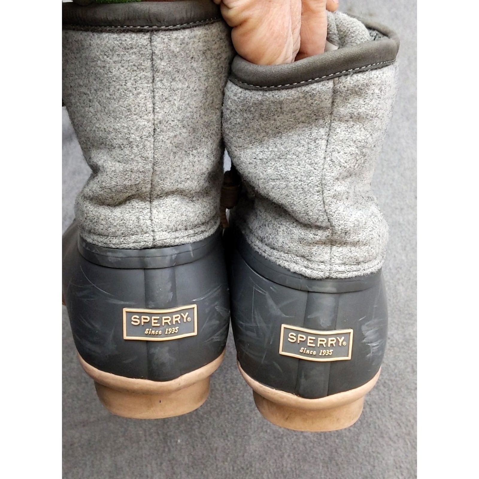 Sperry Sperry Snow Boots Womens 9.5 Gray Wool Ankle Insulated Zip Duck Boot STS83688 Size US 10 / IT 40 - 7 Thumbnail