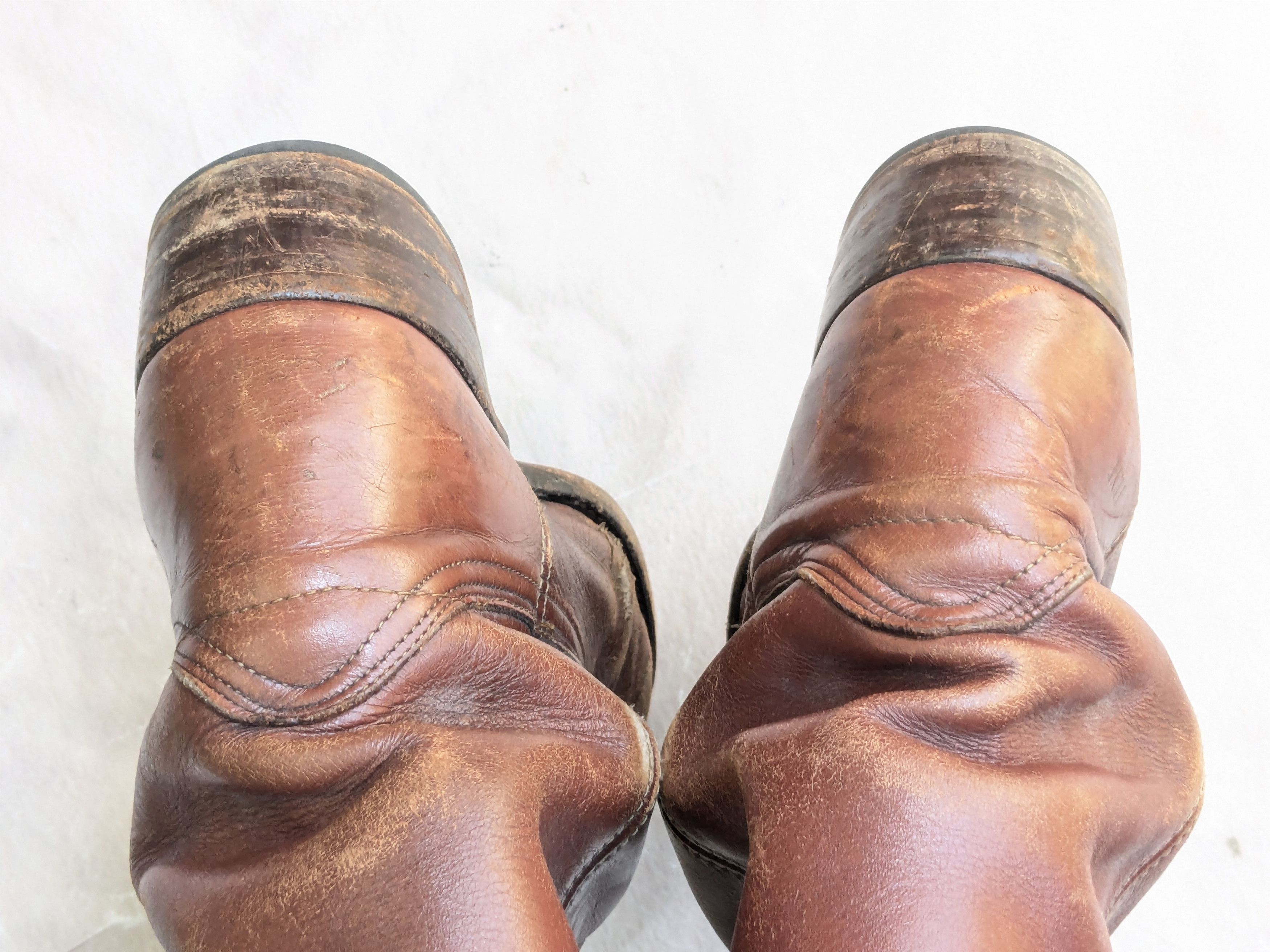 Frye Frye Campus Boots Brown Leather 9.5 M Motorcycle Biker Size US 9.5 / EU 42-43 - 14 Thumbnail