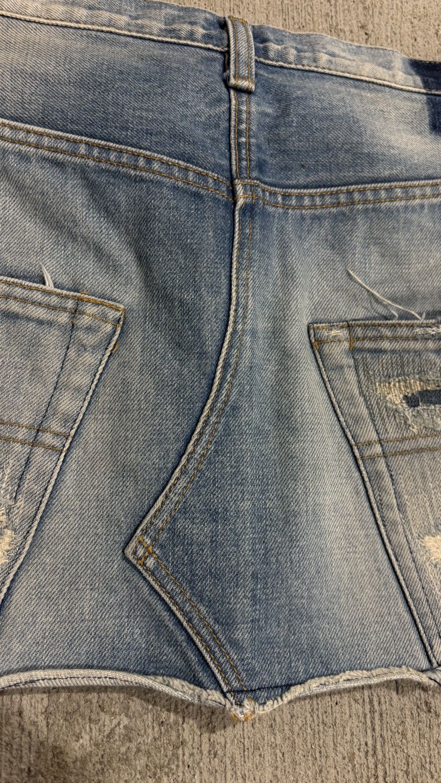 Undercover Undercover AW2005 Arts & Craft Boro Heart Denim Skirt Size 31" - 11 Thumbnail