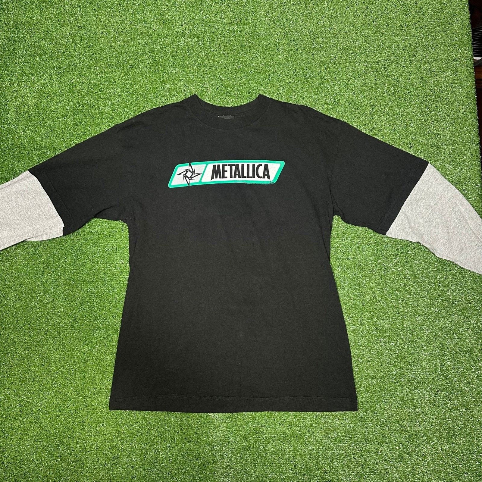 Giant Vintage 2002 Metallica Giant Double Layer Shirt Large Size US L / EU 52-54 / 3 - 7 Thumbnail