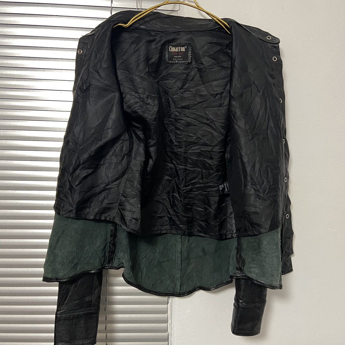 Designer × Vera Pelle × Vintage Vintage Cimarron leather shirt Size S / US 4 / IT 40 - 7 Thumbnail