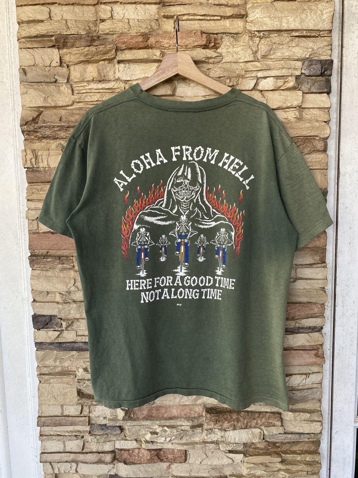 Band Tees Rare Vintage Glory Bound Aloha Skull Band Tees Distressed Size US L / EU 52-54 / 3 - 1 Thumbnail