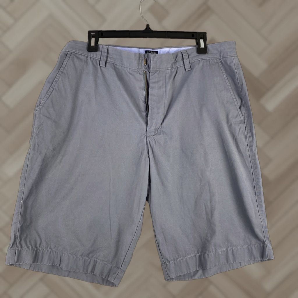 J.Crew VINTAGE J.CREW Shorts Men 36 Gray Chino Cotton Casual Men's Apparel Size US 36 / EU 52 - 1 Thumbnail