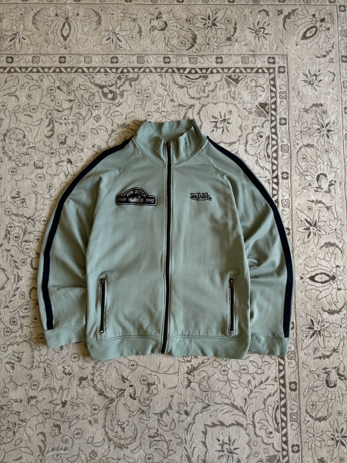 Von Dutch Vintage Von Dutch Multi Logo Zip Track Jacket Y2K Size US M / EU 48-50 / 2 - 2 Thumbnail