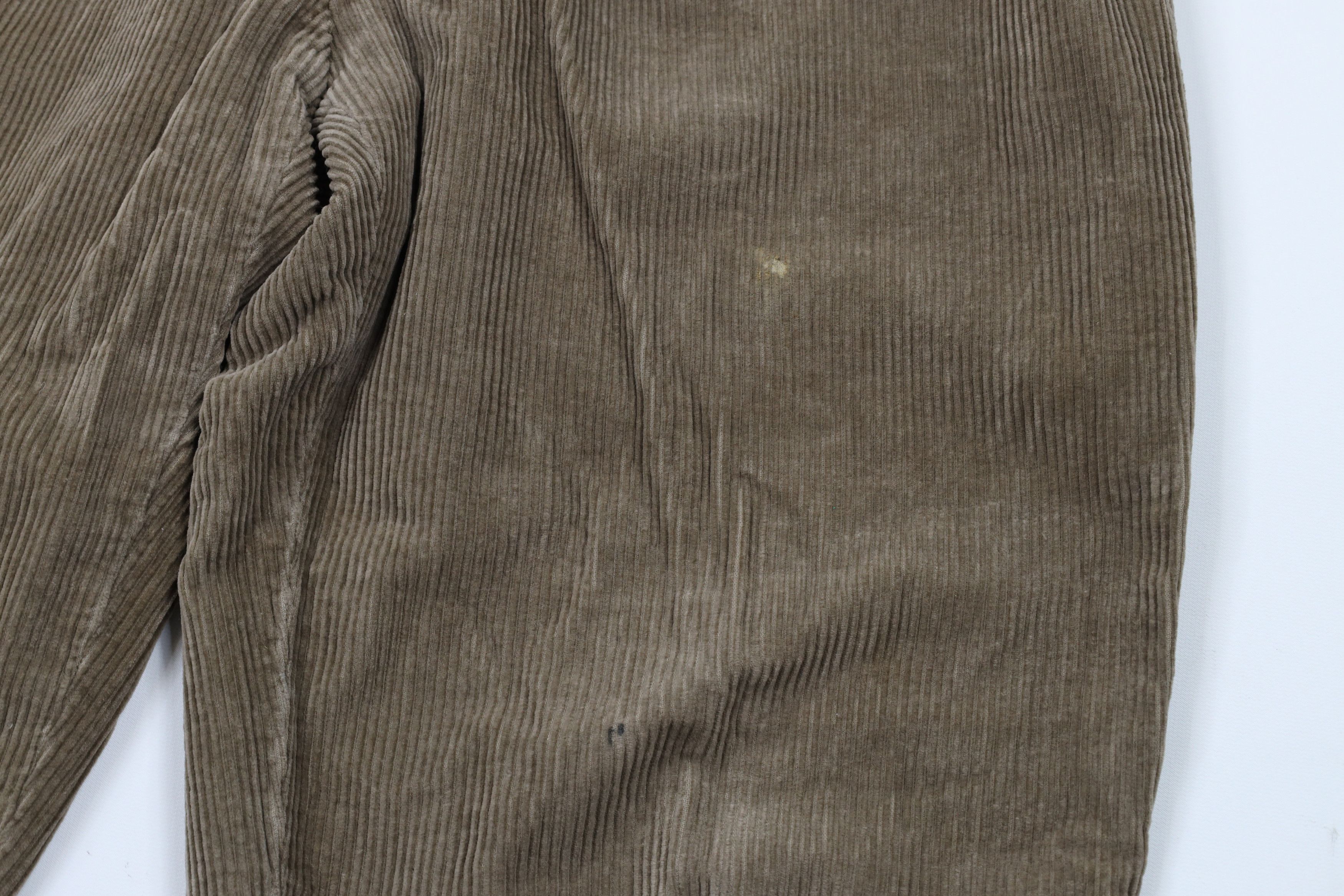 Vintage Vintage 90s Streetwear Pleated Cuffed Corduroy Chino Pants Size US 36 / EU 52 - 5 Thumbnail
